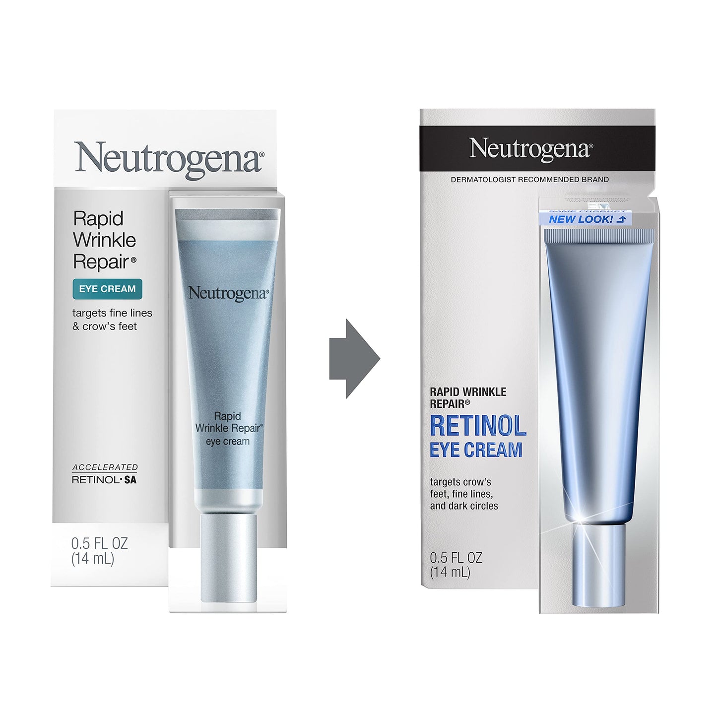 Neutrogena Rapid Wrinkle Repair Retinol Anti-Wrinkle Eye Cream for Dark Circles, Daily Eye Wrinkle Cream with Hyaluronic Acid & Retinol, Paraben-Free Beauty & Personal Care Neutrogena