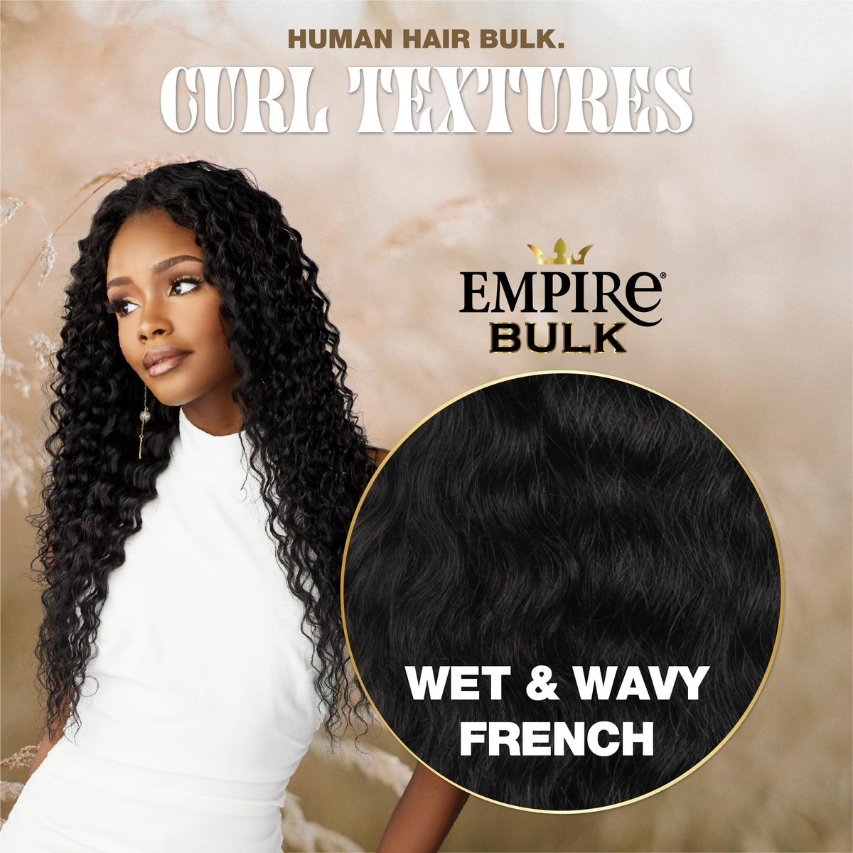 Sensationnel Empire Bulk Braiding-Wet and Wavy French,18in, 27 HONEYBLONDE