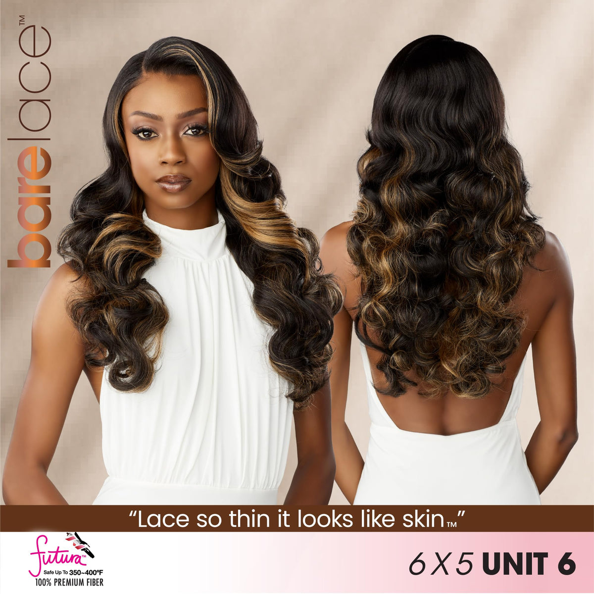 Sensationnel Bare Lace 6x5 Lacewig-Unit 6, 2 DARKBROWN
