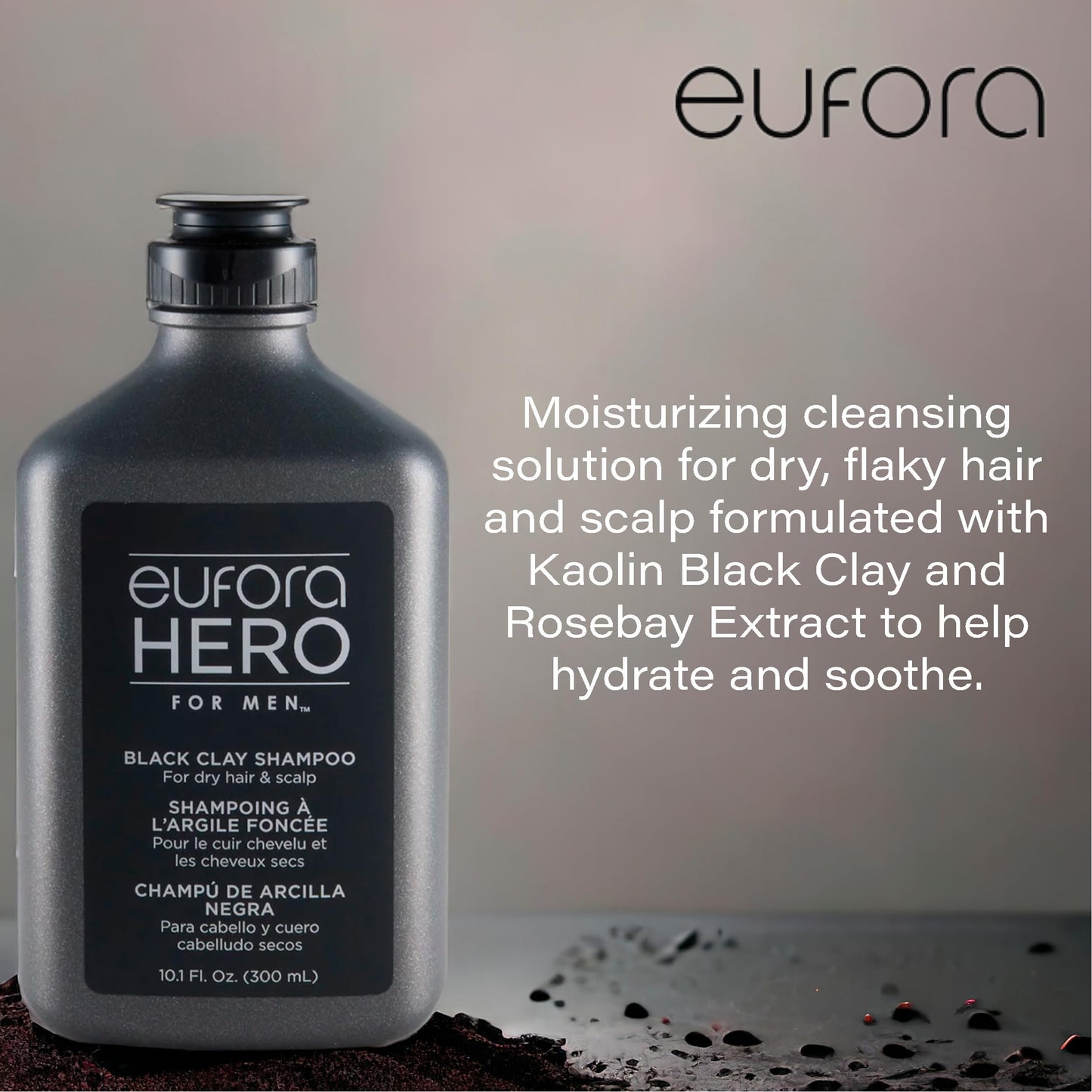 Eufora Hero For Men Black Clay Shampoo 10.1 oz Beauty & Personal Care Eufora