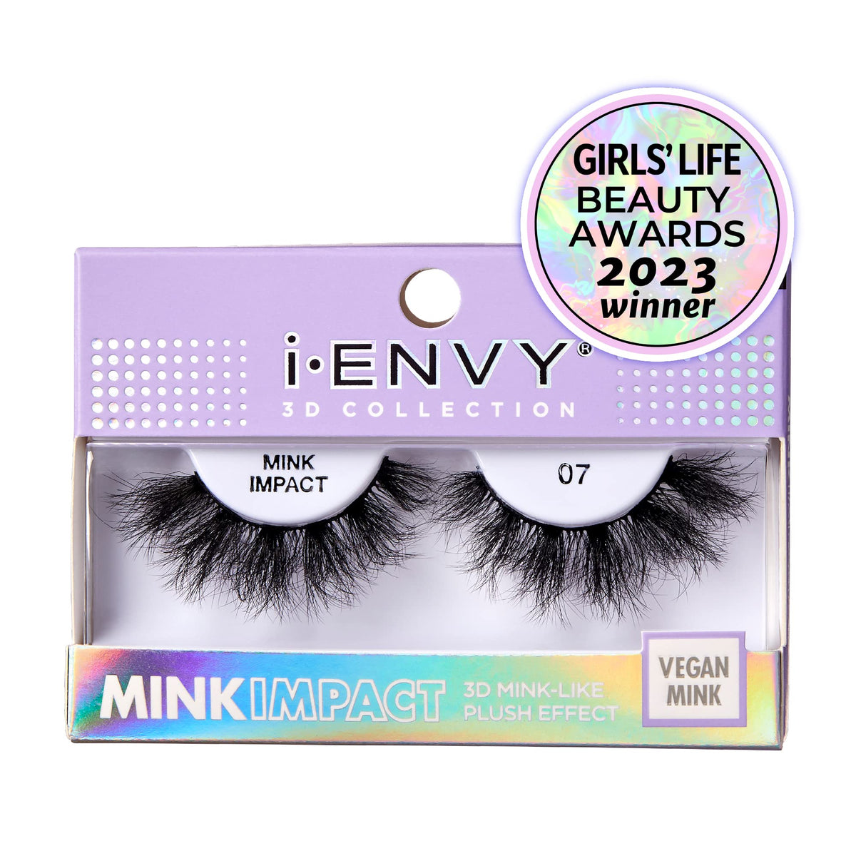 i-Envy False Lashes 3D Mink-Like Plush Impact Natural to Dramatic Vegan Eyelashes Beauty & Personal Care i•ENVY