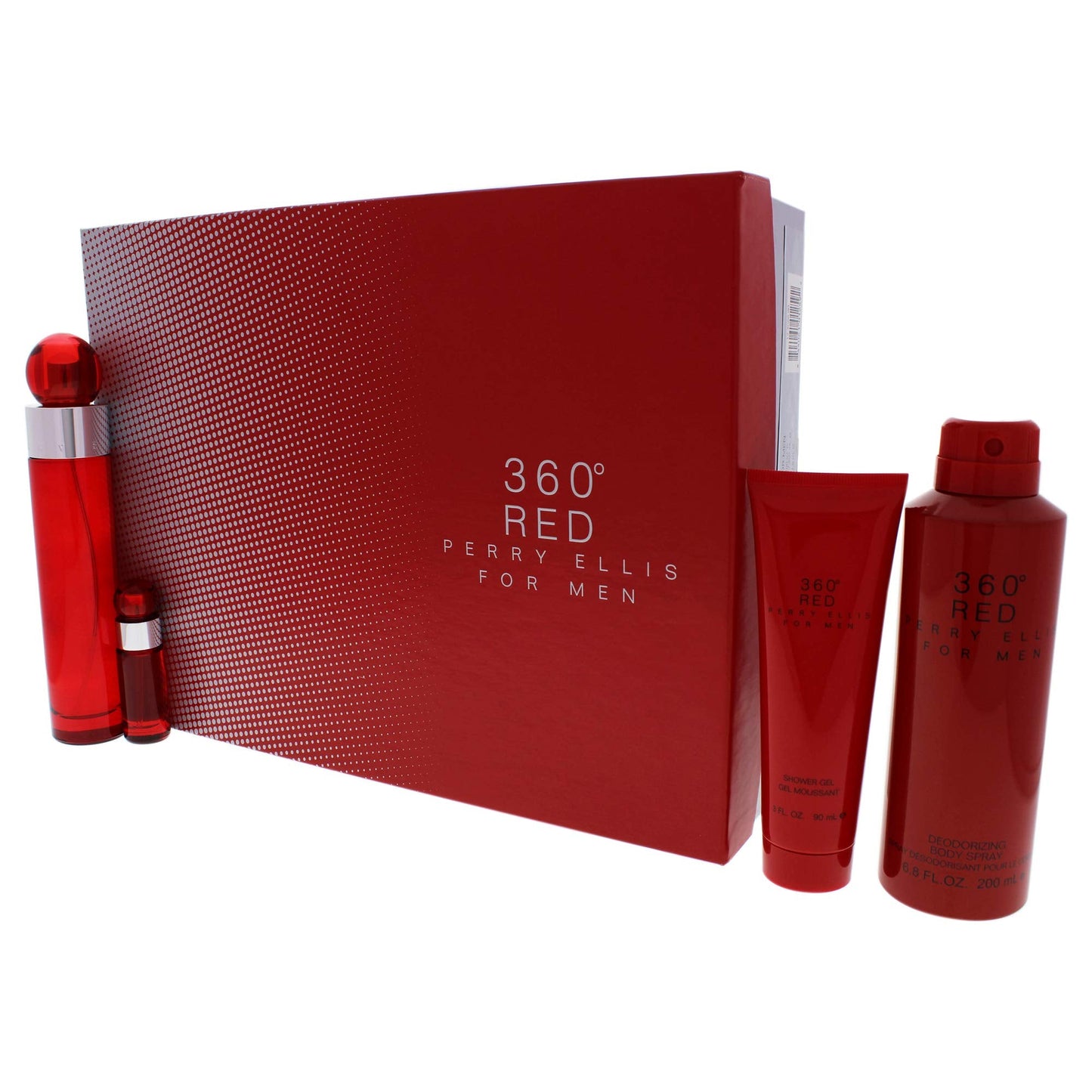 Perry Ellis 360 Red 4 Piece Gift Set for Men 3.4oz Beauty & Personal Care Perry Ellis
