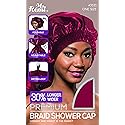 Ms Remi Premium Braid Shower Cap Burgundy 25 inch long and 18.5 inch wide Beauty & Personal Care Annie