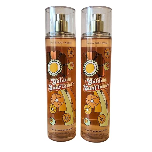 Bath & Body Works Fragrance Mist, Gift Set of 2, 8oz Each (Golden Sunflower) Beauty & Personal Care Bath & Body Works