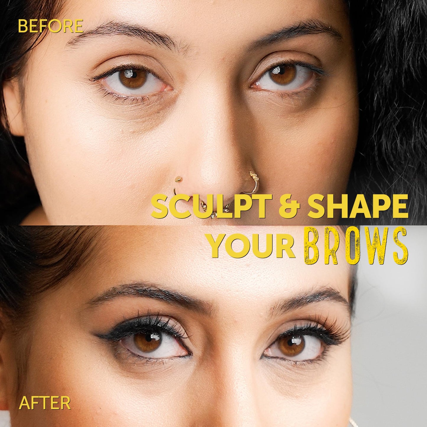 got2b Glued 2-in-1 Brow Gel & Edge Control, 0.54 Fl Oz, Strong Hold Styling Eyebrow Gel and Hair Mascara for Flyaways and Frizz with Castor Oil Beauty & Personal Care Got2B