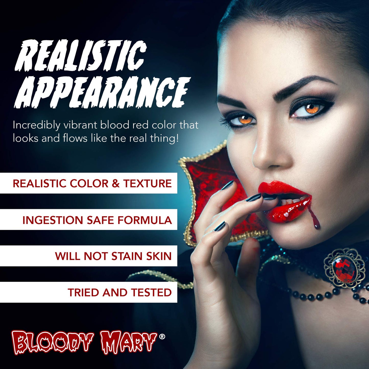 Bloody Mary Professional Fake Stage Blood, Body Paint Makeup .25 oz Beauty & Personal Care Bloody Mary