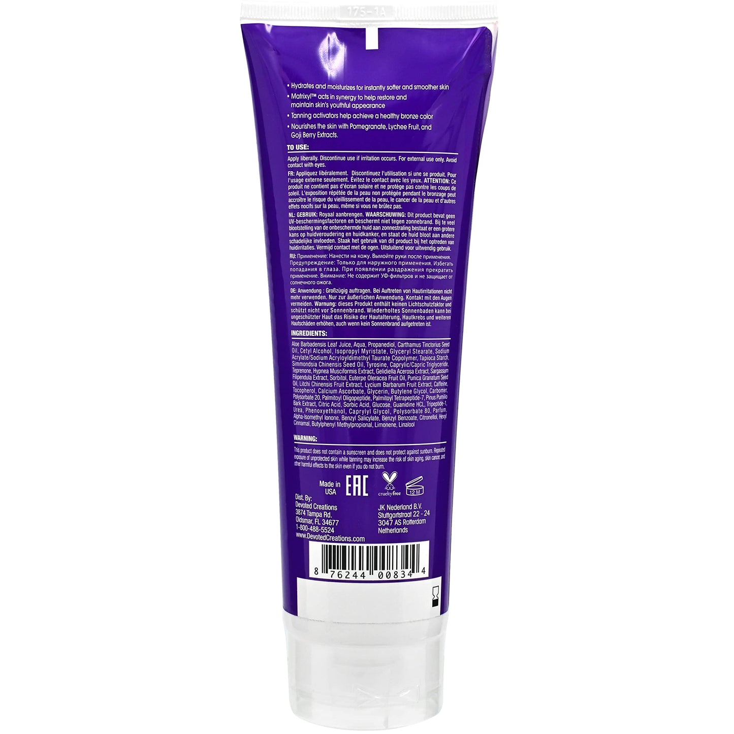 Collagenetics 2-in-1 Red Light Therapy Prep & Tanning Lotion - 8.5 oz Beauty & Personal Care Devoted Creations
