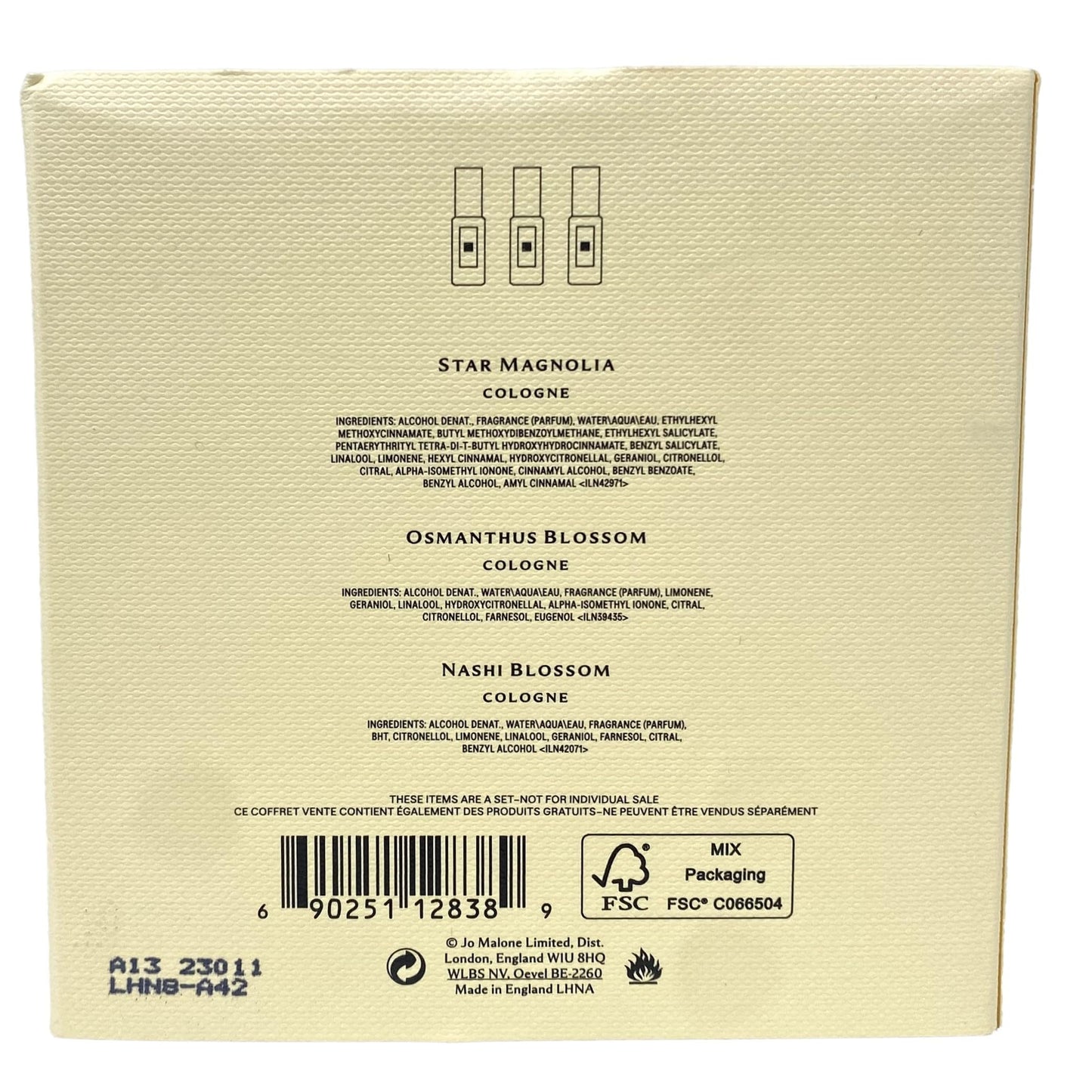 Jo Malone London Mini Blossoms Travel Spray Trio Set Beauty & Personal Care Jo Malone