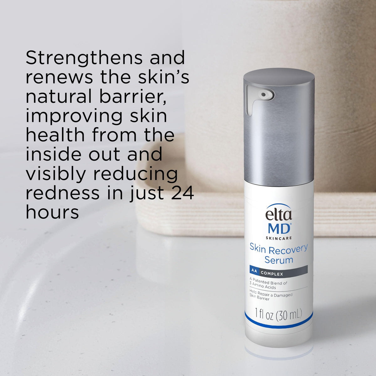 EltaMD Skin Recovery Face Serum, Anti-Redness Facial Serum, 1 oz