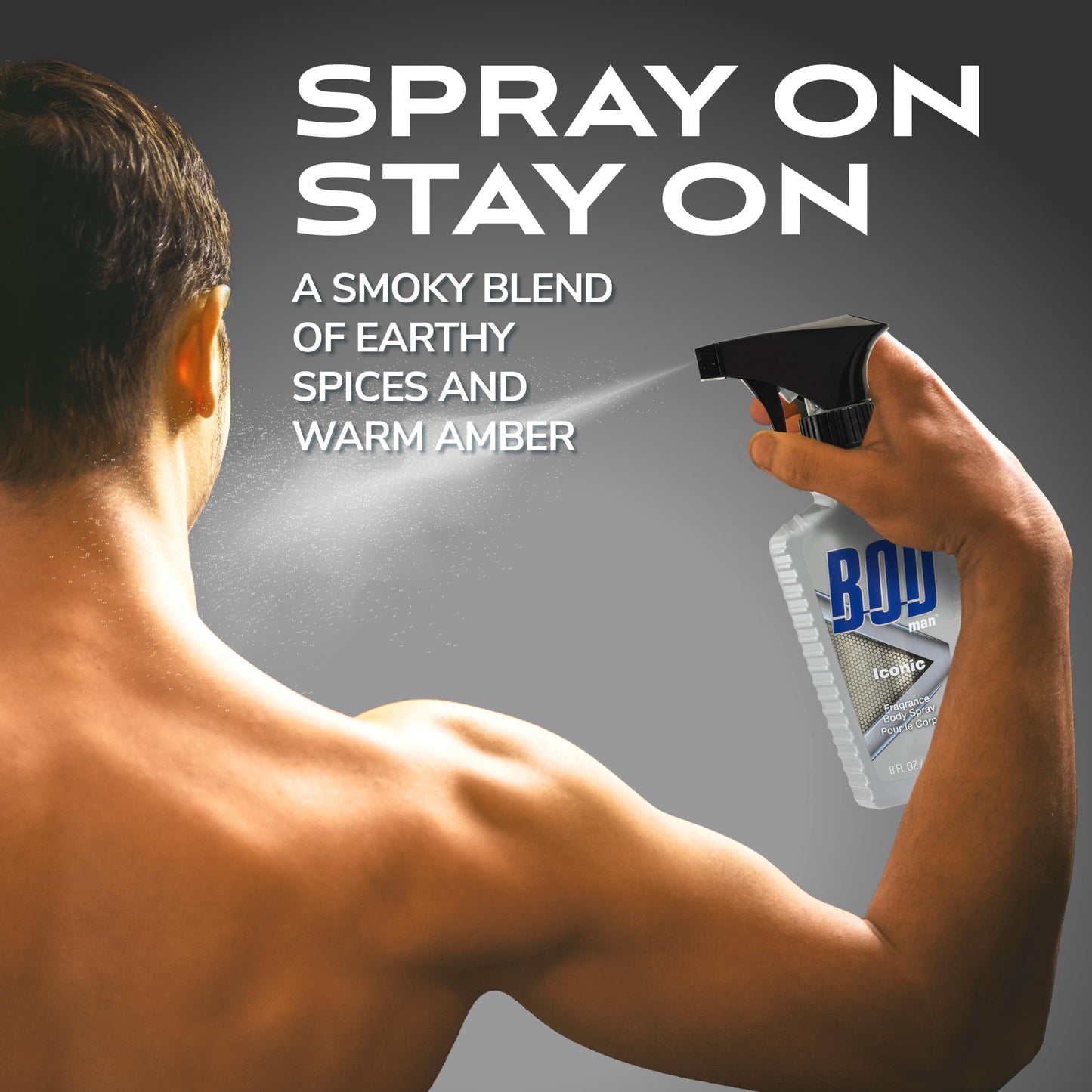 BOD man Fragrance Body Spray, Iconic, 8 fl oz Beauty & Personal Care BOD Man