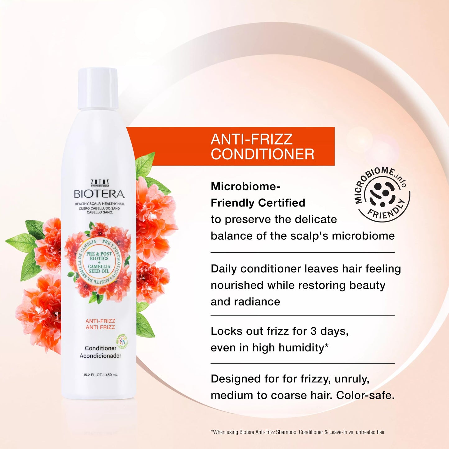 Biotera Anti Frizz Smoothing Conditioner | Frizzy or Unruly Hair | Microbiome Friendly | Vegan & Animal Test Free | Paraben Free | Color-Safe | 32 Fl Beauty & Personal Care Biotera