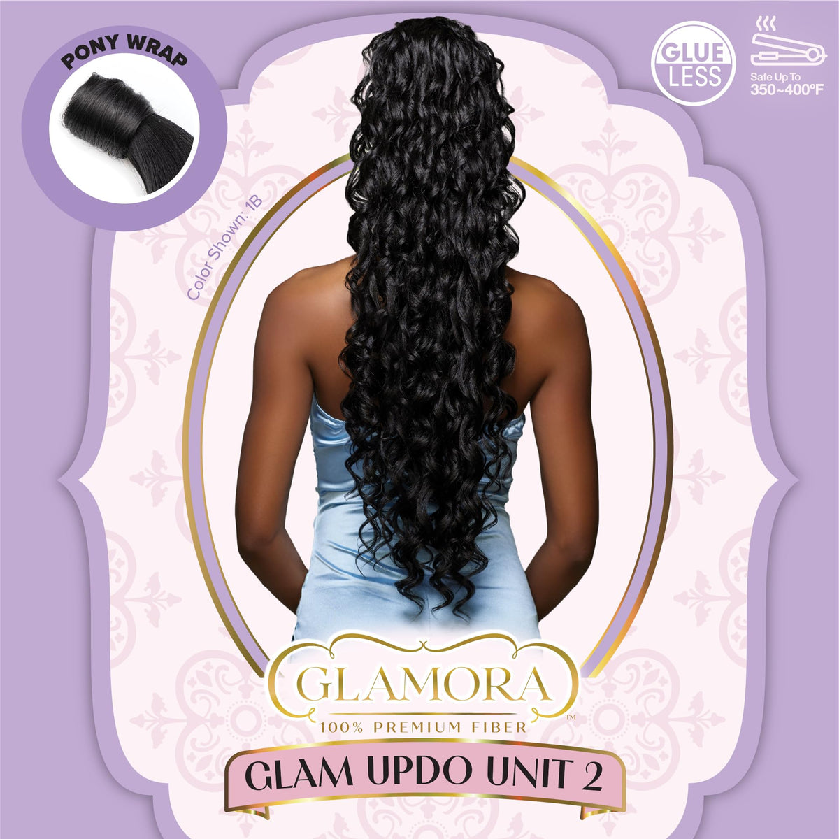 Sensationnel Glamora Glam Updo-Unit 2,1 JETBLACK