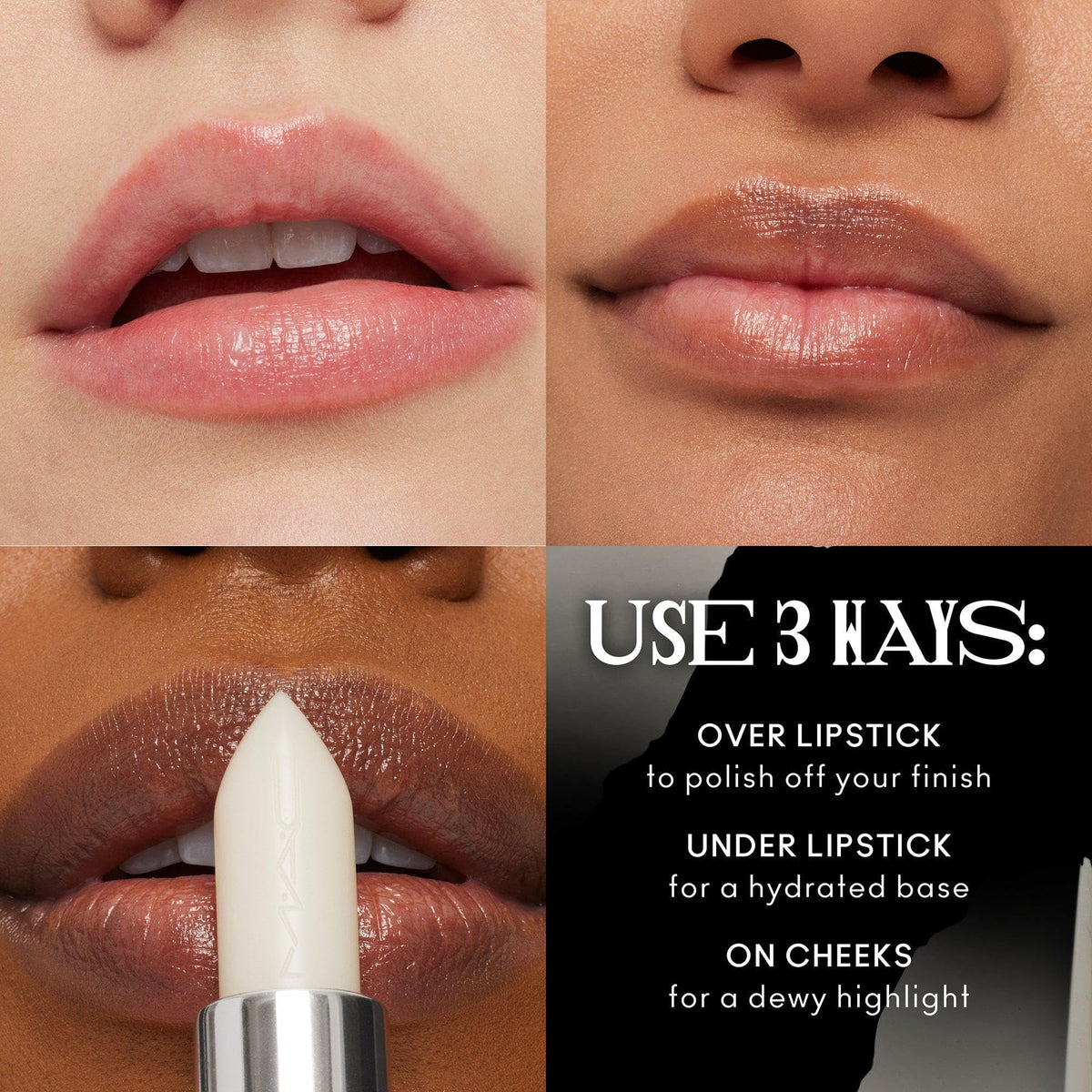 MAC M·A·Cximal Sleek Satin Lipstick, In the Clear, 0.12 Ounces