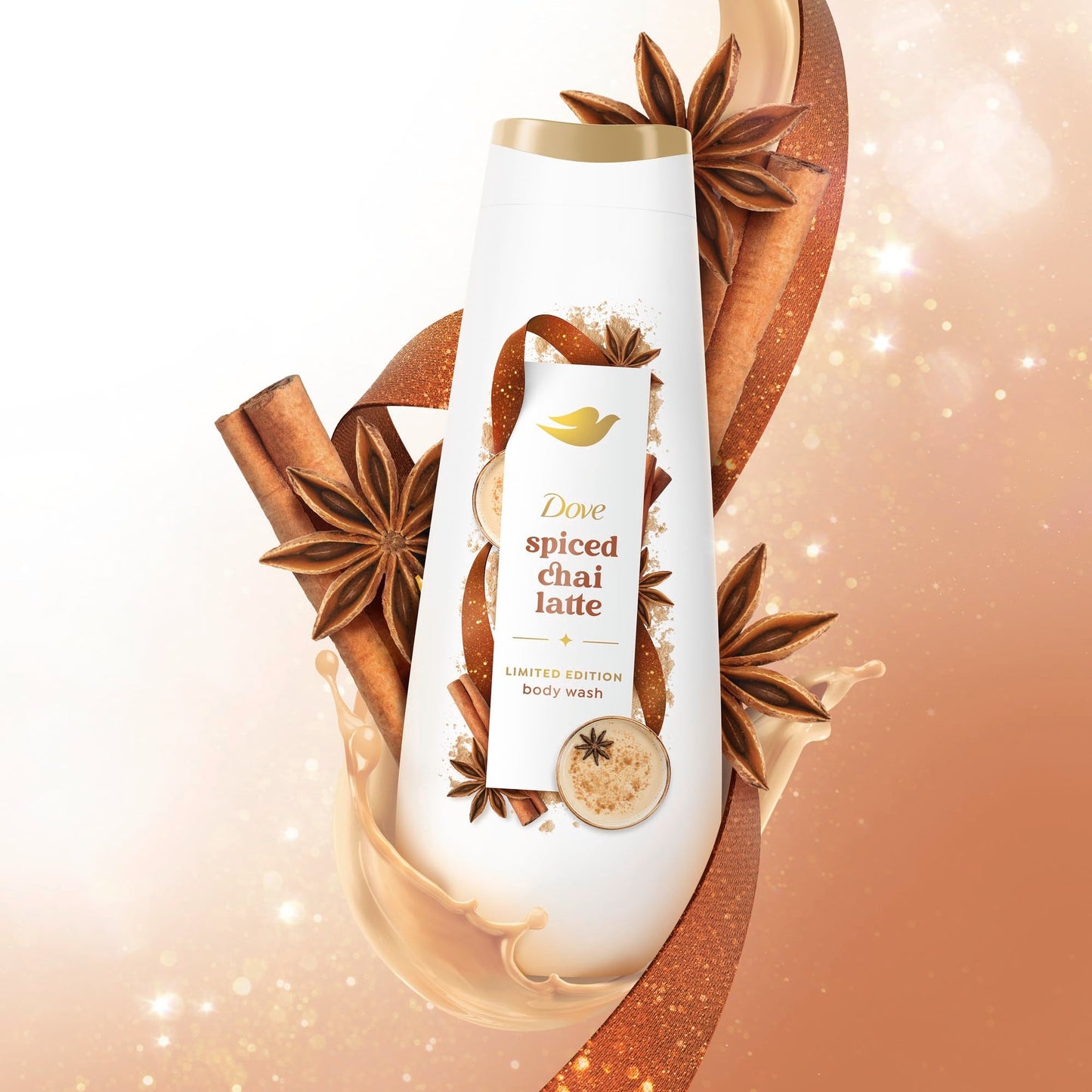 Dove Spiced Chai Latte Liquid Body Wash for Deep Nourishment Holiday Treats Limited Edition, 20 fl oz Beauty & Personal Care Dove