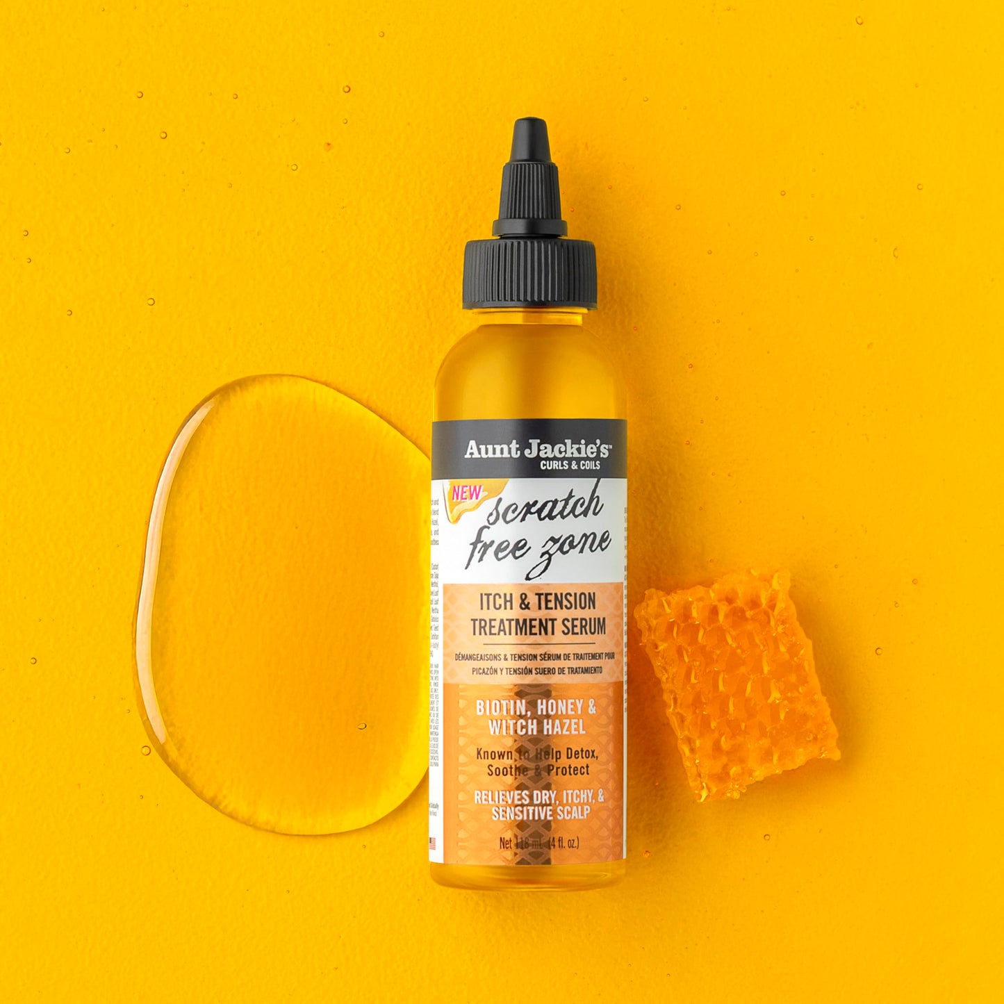 Aunt Jackie's Braid + Twist Collection Scratch Free Zone Itch & Tension Treatment Serum - Relieve Dry, Itchy Scalp with Witch Hazel, Biotin, and Honey Beauty & Personal Care Aunt Jackie's