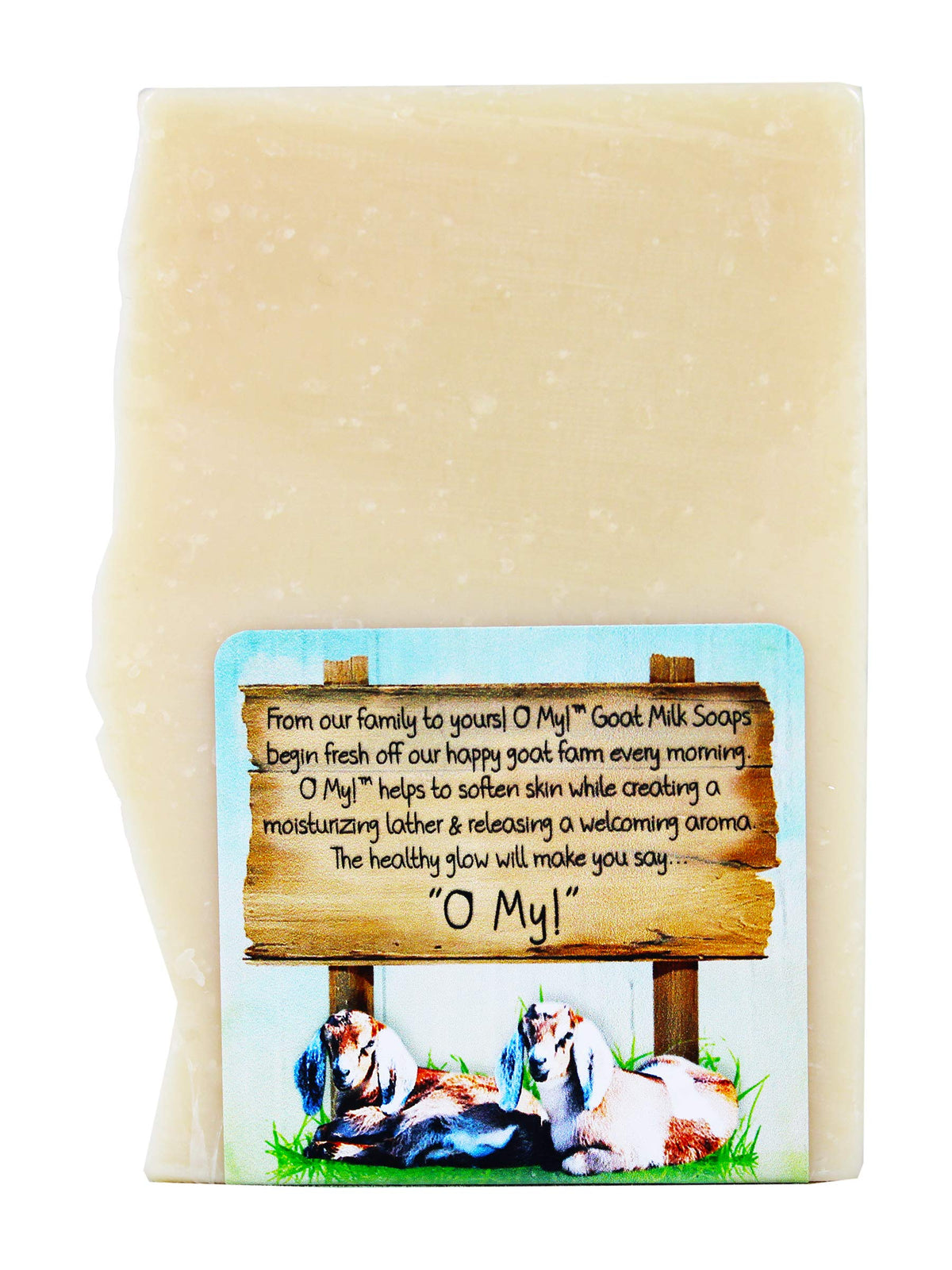 O My! Goat Milk Soap 6oz Bar - Vanilla Sandalwood | Made with Farm-Fresh Goat Milk | Moisturizes dry skin | Gently Exfoliates | Paraben Free | Leaping Beauty & Personal Care O My!