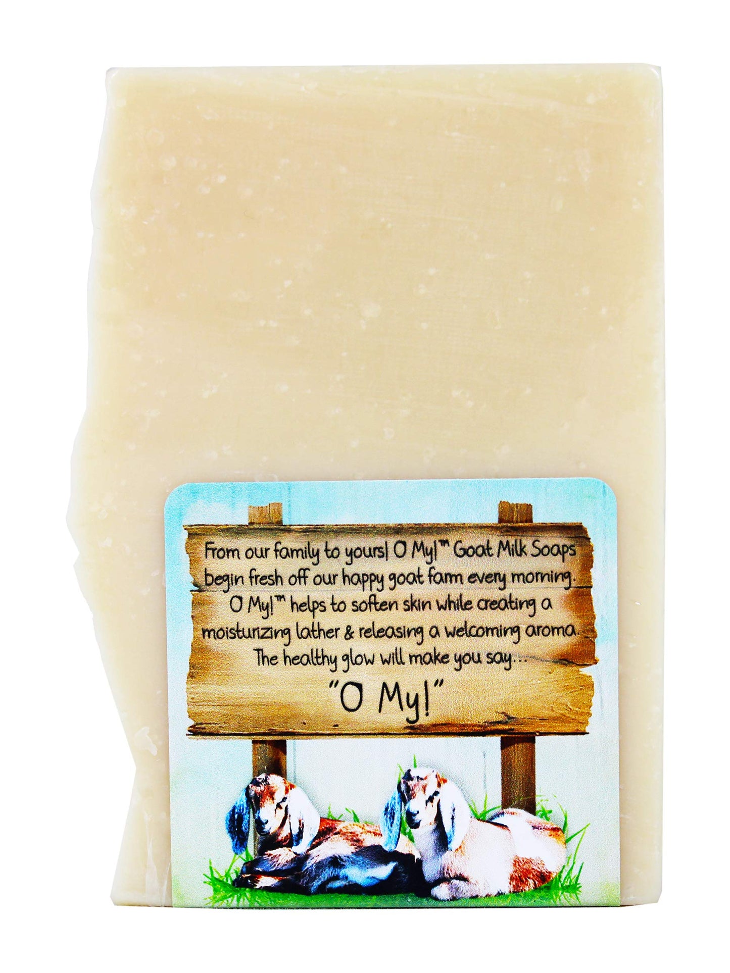 O My! Goat Milk Soap :: All Natural Hand, Face & Body Soap, 6 Oz. Bar :: Handmade in USA with Farm Fresh Goat's Milk :: Lightly Scented, Non Drying Beauty & Personal Care O My!