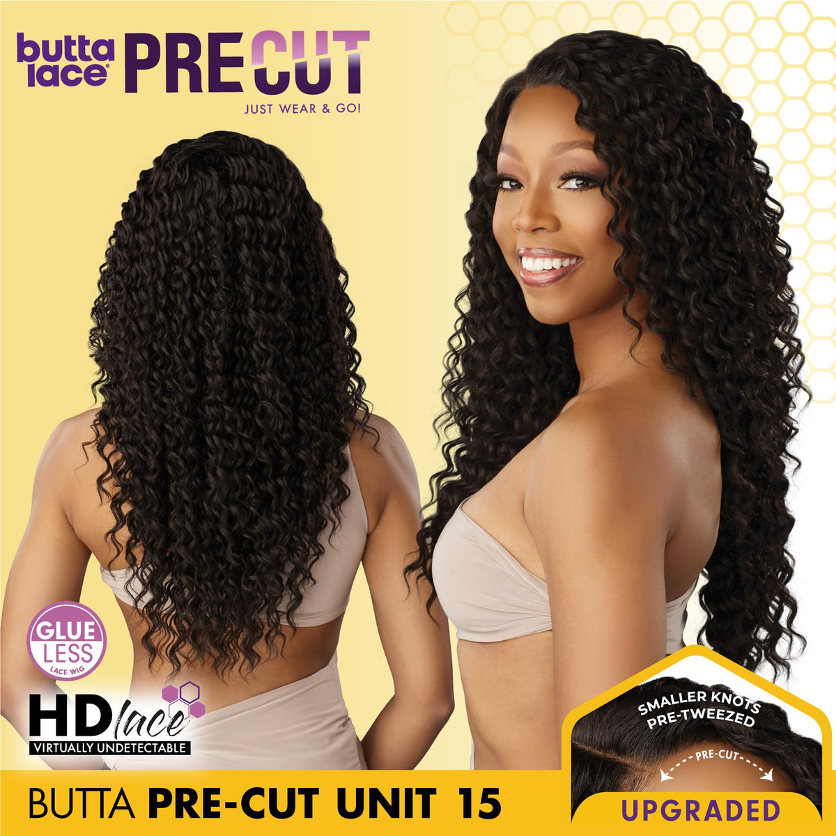 Sensationnel Butta Lace Precut Wig-Unit 15, HONEYBLONDE