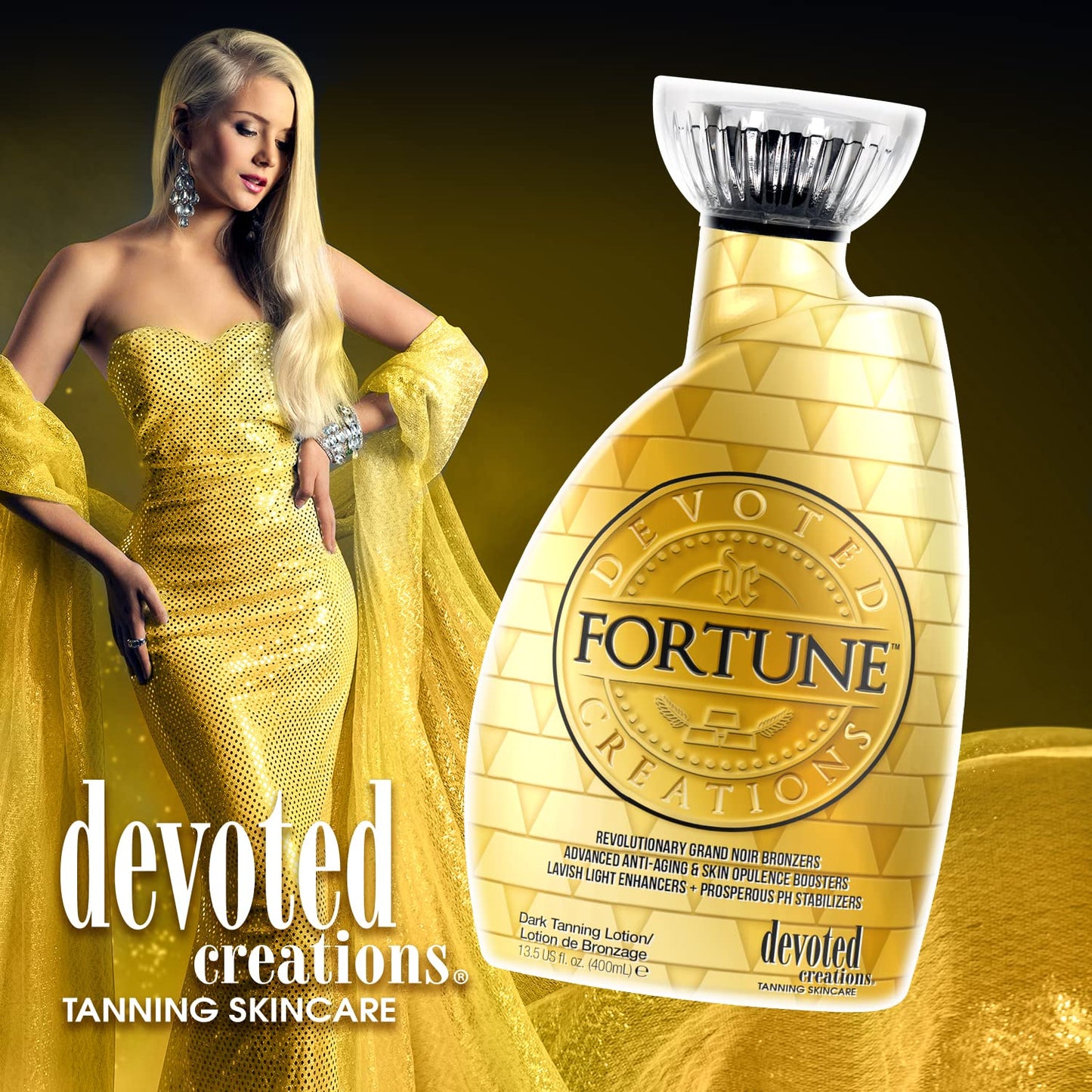 Devoted Creations Fortune Bronzer Tanning Lotion 13.5 oz Beauty & Personal Care Devoted Creations