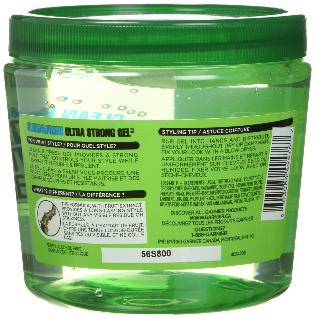 Garnier Fructis Style Ultra Strong Hold Gel, Clean and Fresh, No. 4, 21.2 Ounce Beauty & Personal Care Garnier