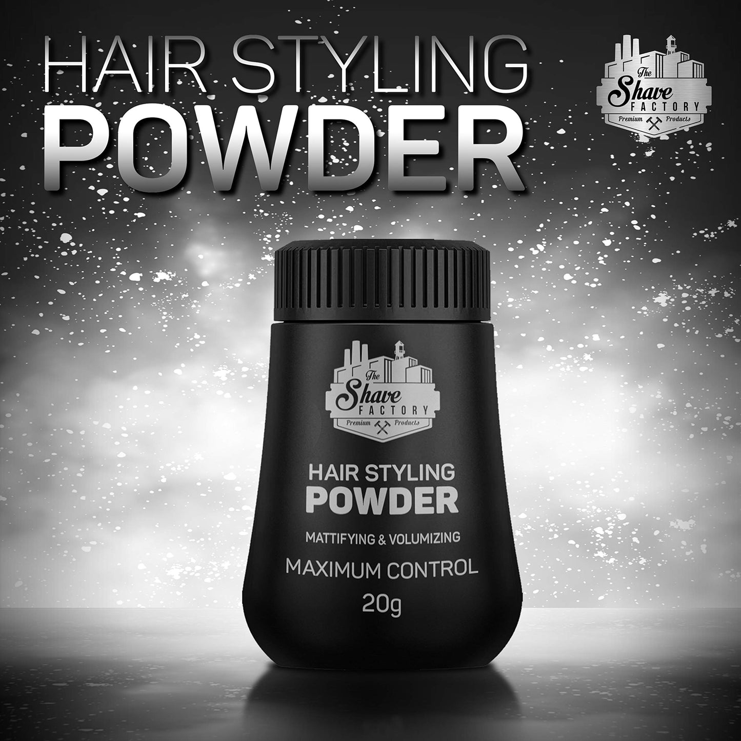the shave factory Hair Styling Powder 21gr. Mattifying&Volumizing Powder with Maximum Control-Elegant Design, Ease Of Use, Flexible and Long-Lasting Beauty & Personal Care the shave factory
