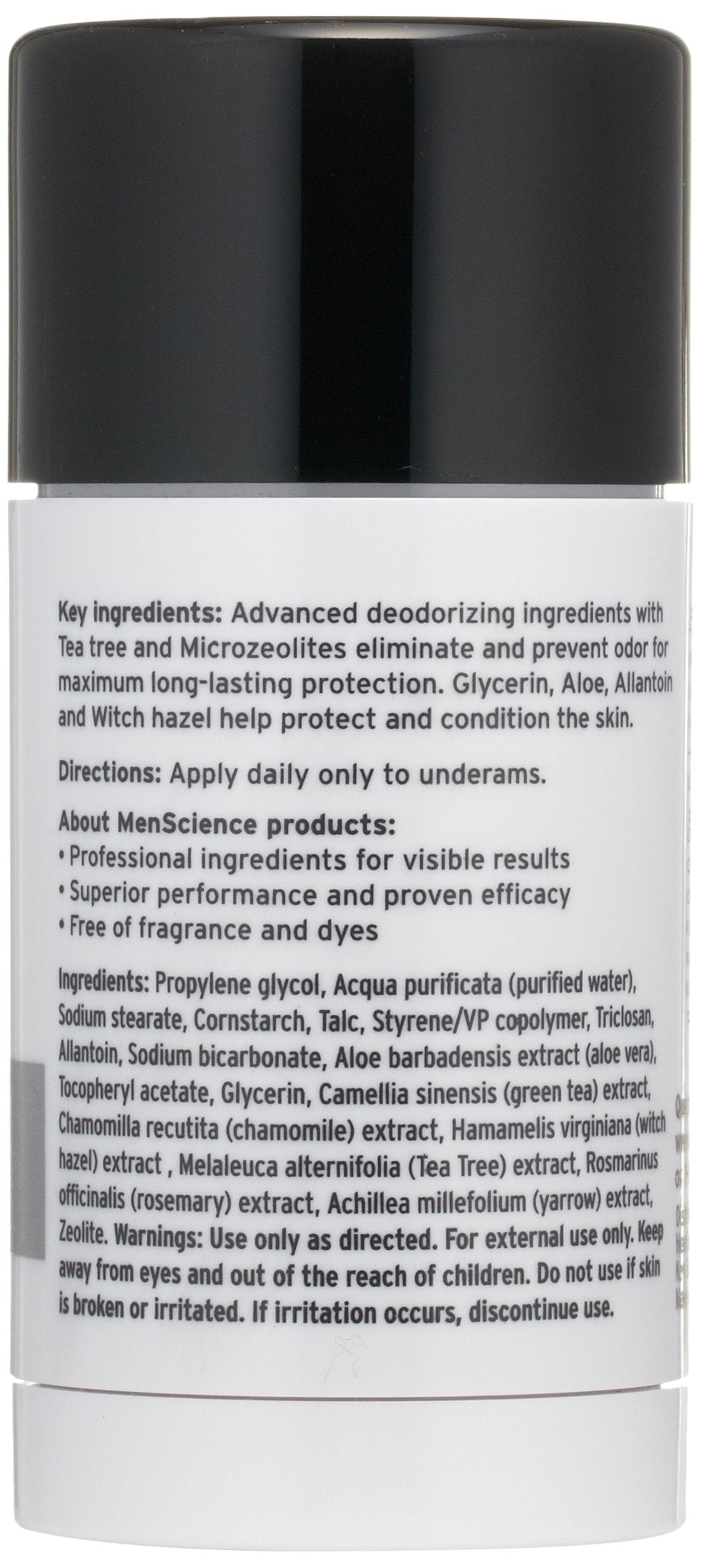 MenScience Androceuticals Advanced Deodorant, 2.6 oz (Pack of 1) Beauty & Personal Care MenScience