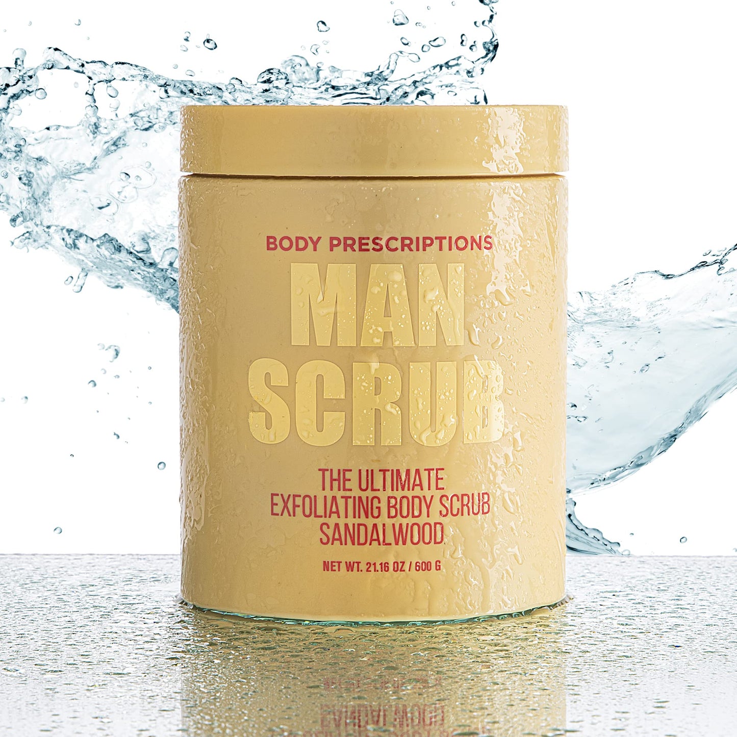 Body Prescriptions Men’s Exfoliating Body Scrub - Ultimate Skin Cleansing Wash in Jar with Twist-Top Lid, For All Skin Types, 21 Ounce (Pack of 1) Beauty & Personal Care Body Prescriptions
