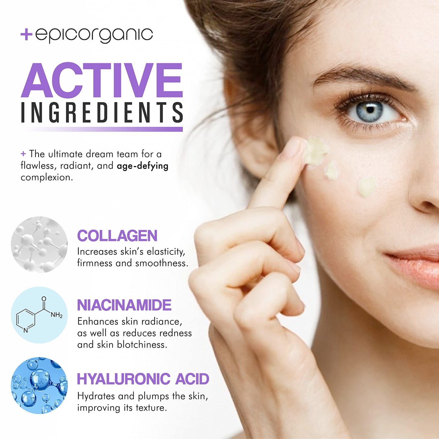 Epic Organic Night Repair | Anti Wrinkle Night Cream for Women | Anti Aging Night Cream with Hyaluronic Acid and Collagen | Night Moisturizer for Face Beauty & Personal Care Epic Organicum
