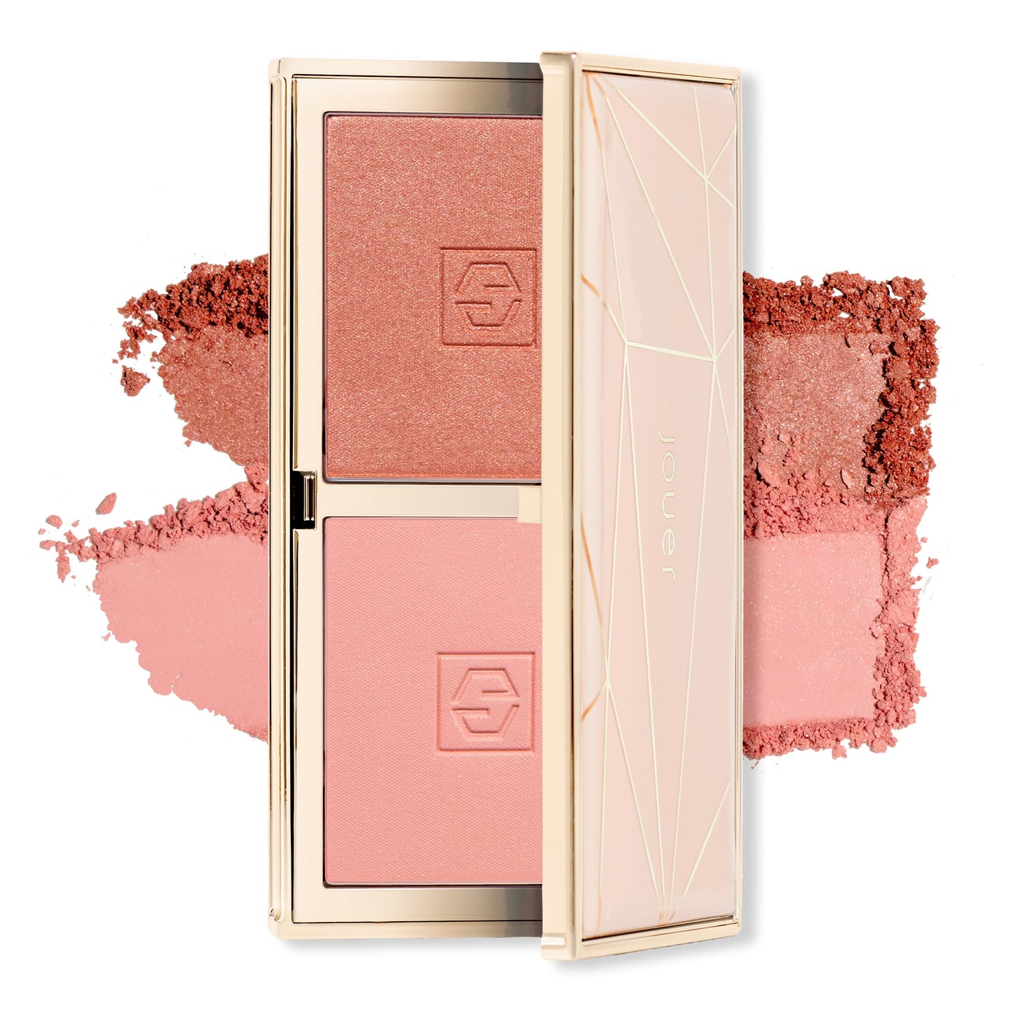 Jouer Blush Bouquet Duo 2 Shade Blush Palette High Pigment Powder Natural Flush Beauty Cosmetics Vitamin E Talc-Free Paraben, Gluten & Cruelty Free Beauty & Personal Care Jouer