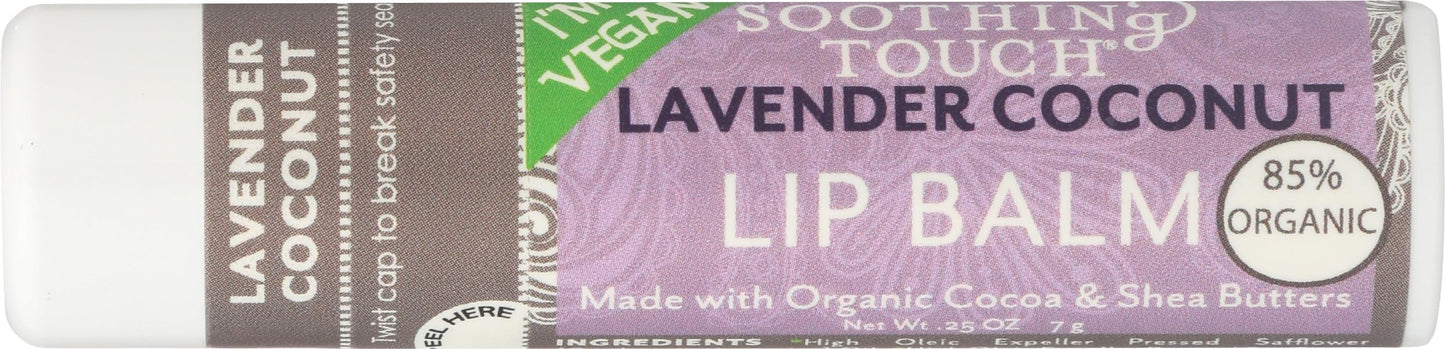 SOOTHING TOUCH Lavender Coconut Lip Balm, 0.25 OZ Beauty and Personal Care Soothing Touch
