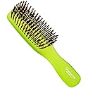 Giorgio GION2G Neon Green 6.25 inch Gentle Touch Detangler Hair Brush for Men Women & Kids. Soft Bristles for Sensitive Scalp. Wet & Dry for all Hair Beauty & Personal Care GIORGIO