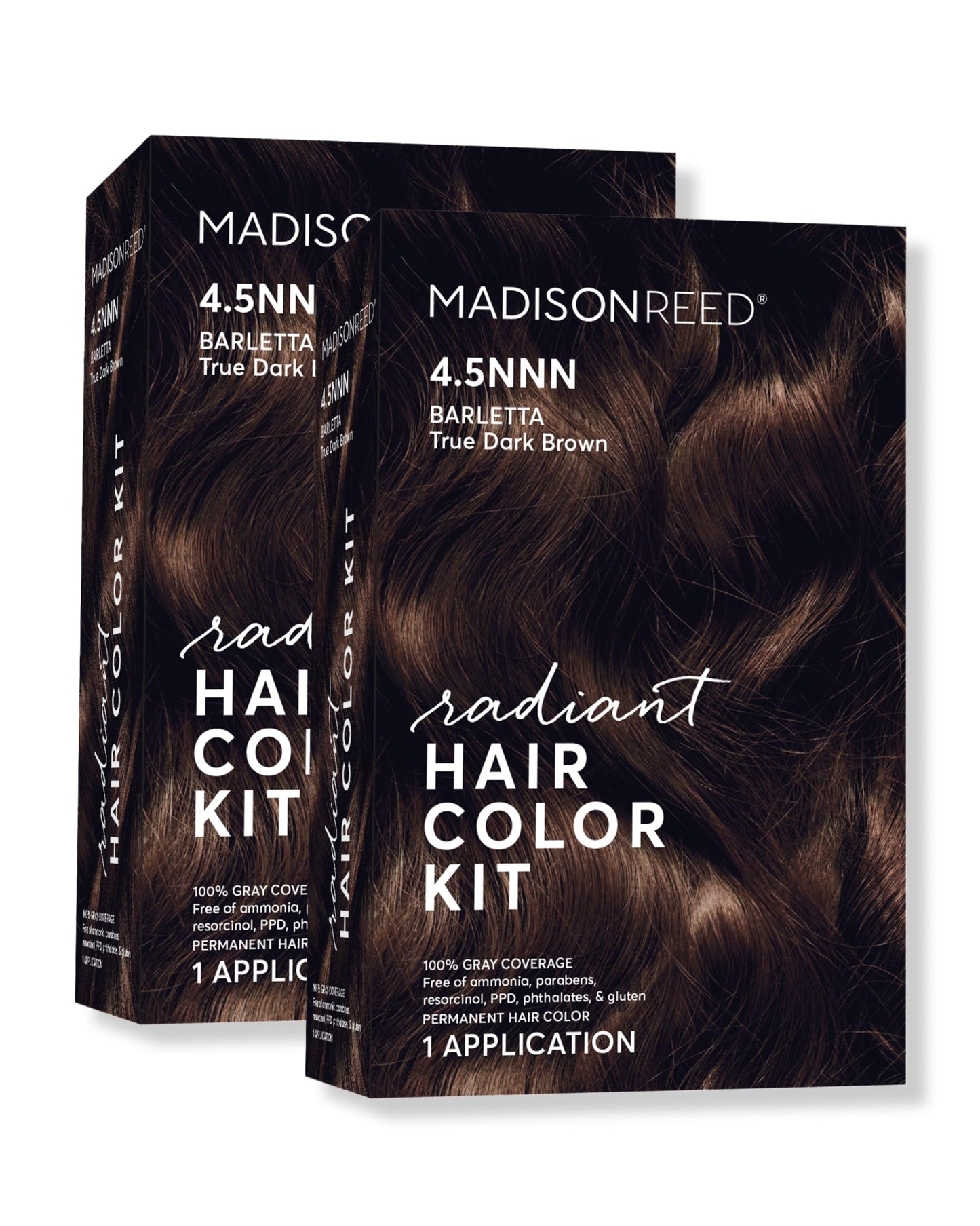 Madison Reed Radiant Hair Color Kit - 4.5NNN Darkest Brown with Warm Tones (Barletta Brown), 100% Gray Hair Coverage Permanent Hair Dye for Resistant Beauty & Personal Care Madison Reed