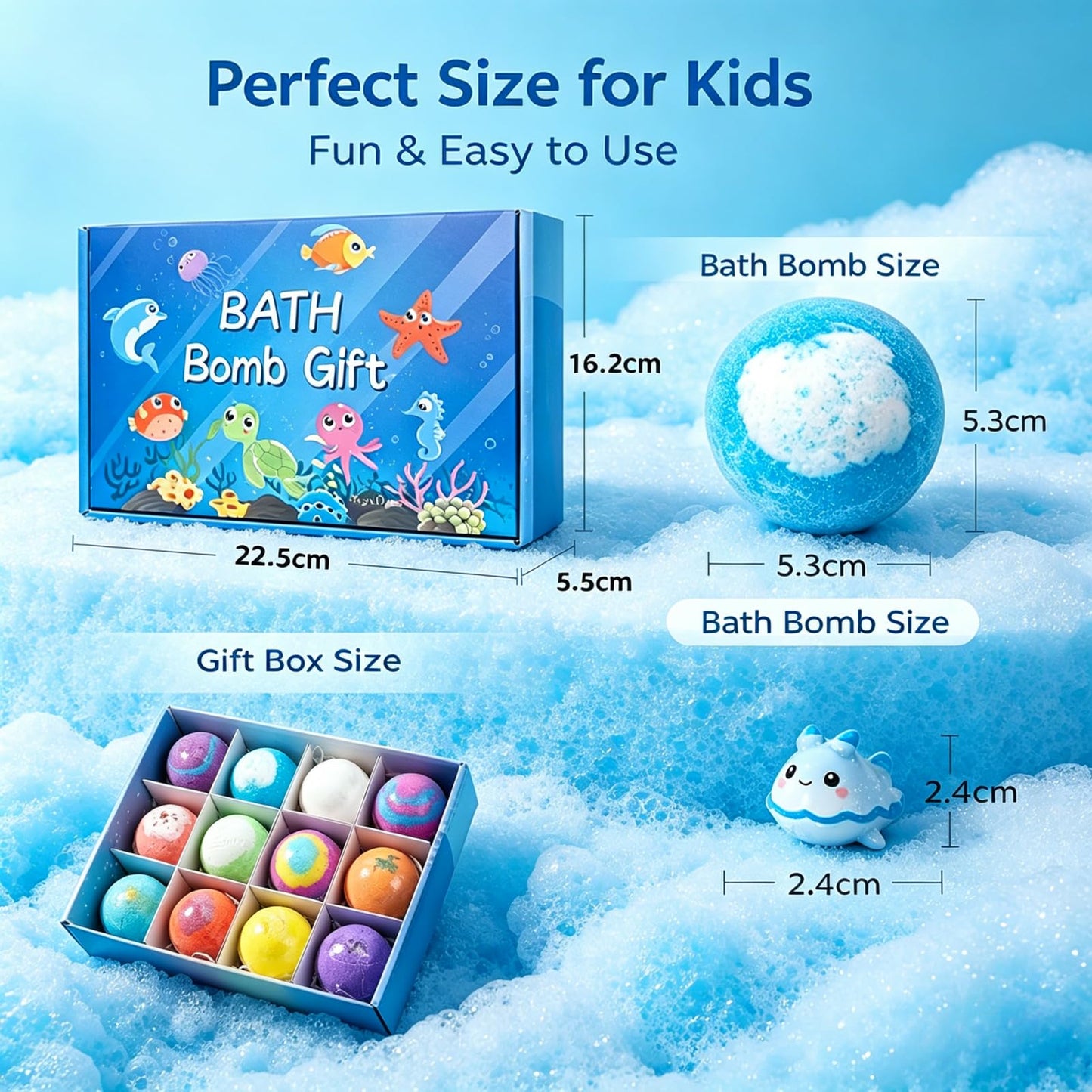 2026 New Bath Bombs for Kids with Surprise Inside, 12 Pack Kids Bath Bombs with Toys Inside Gift Set, Kid Bubble Bath Fizzy for Girls Boys & Toddlers Beauty and Personal Care YellowRiver