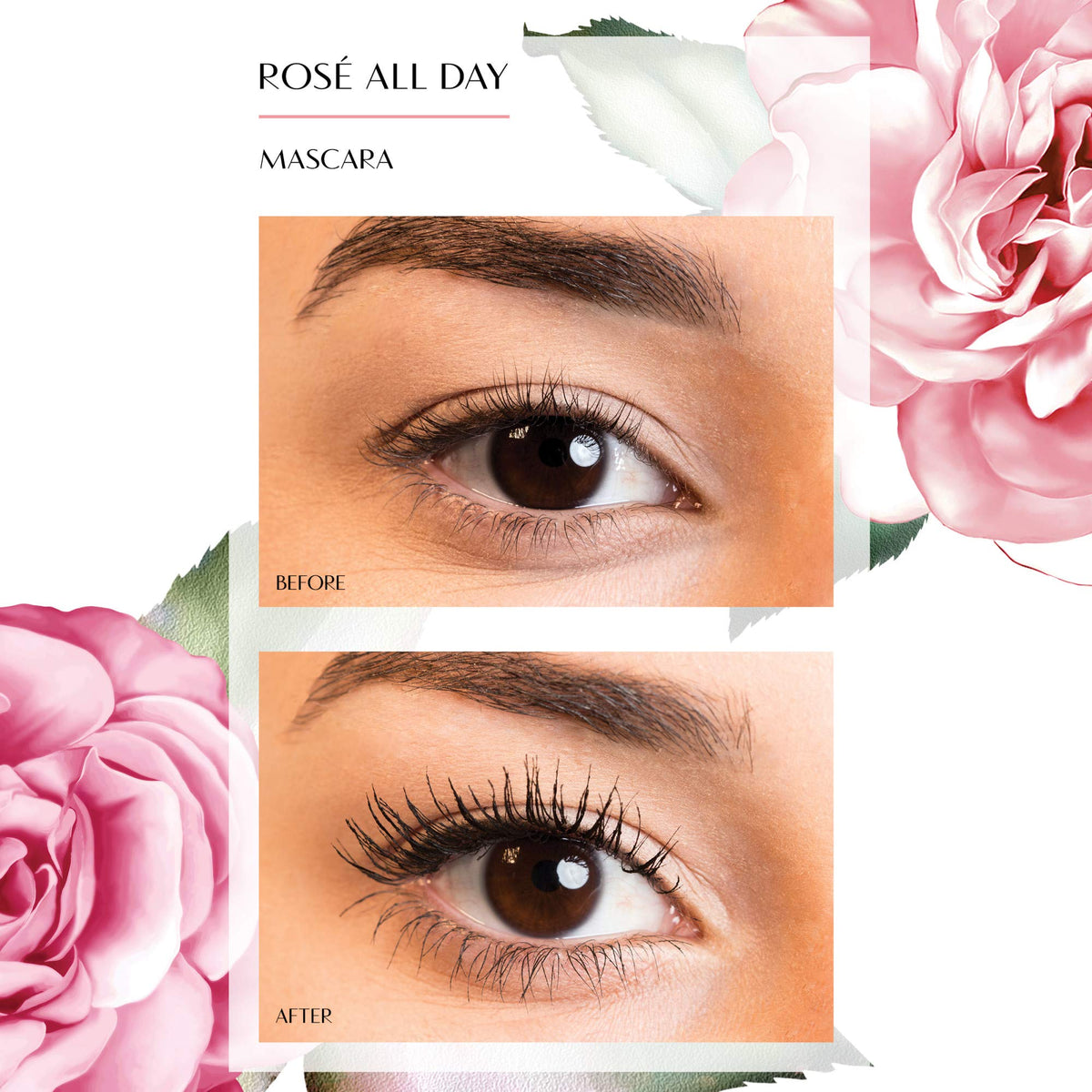 Physicians Formula Rosé All Day Mascara Black Volumizing, Hypoallergenic, Conditioning, Nourishing, Lifting, Lengthening, Dermatologist Approved