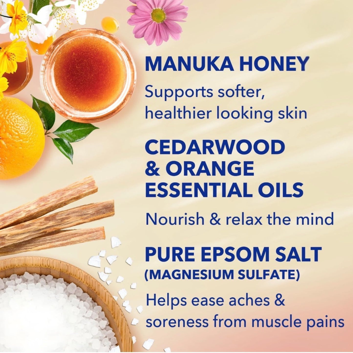 Dr Teal's Honey Blossom Body Wash with Manuka Honey, Magnesium and Essential Oils, Limited Edition, 24 FL OZ, 2 Pack Beauty & Personal Care Dr Teal's