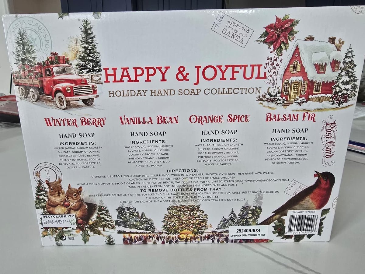 Happy and Joyful Handsoap Christmas Collection Beauty & Personal Care Happy & Joyful