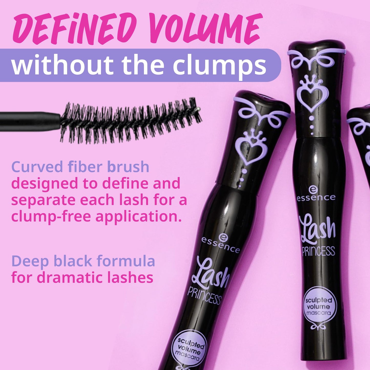 essence | Lash Princess Sculpted Volume Mascara | Defining & Volumizing | Vegan & Cruelty Free | Free From Parabens Beauty and Personal Care Essence Cosmetics