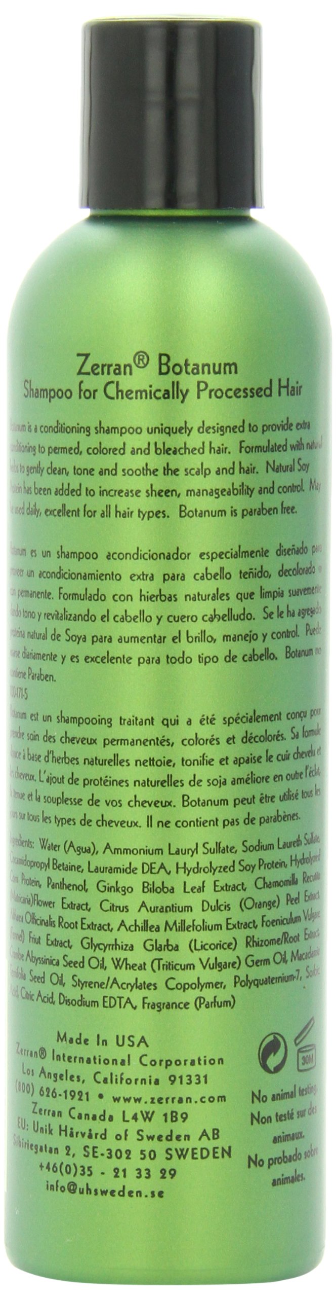 Zerran Botanum Shampoo, 8 Ounce