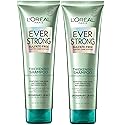 L'Oreal Paris EverStrong Thickening Sulfate Free Shampoo, Thickens + Strengthens, For Thin, Fragile Hair, with Rosemary Leaf, 2 Count (8.5 Fl; Oz Beauty & Personal Care L'Oreal Paris