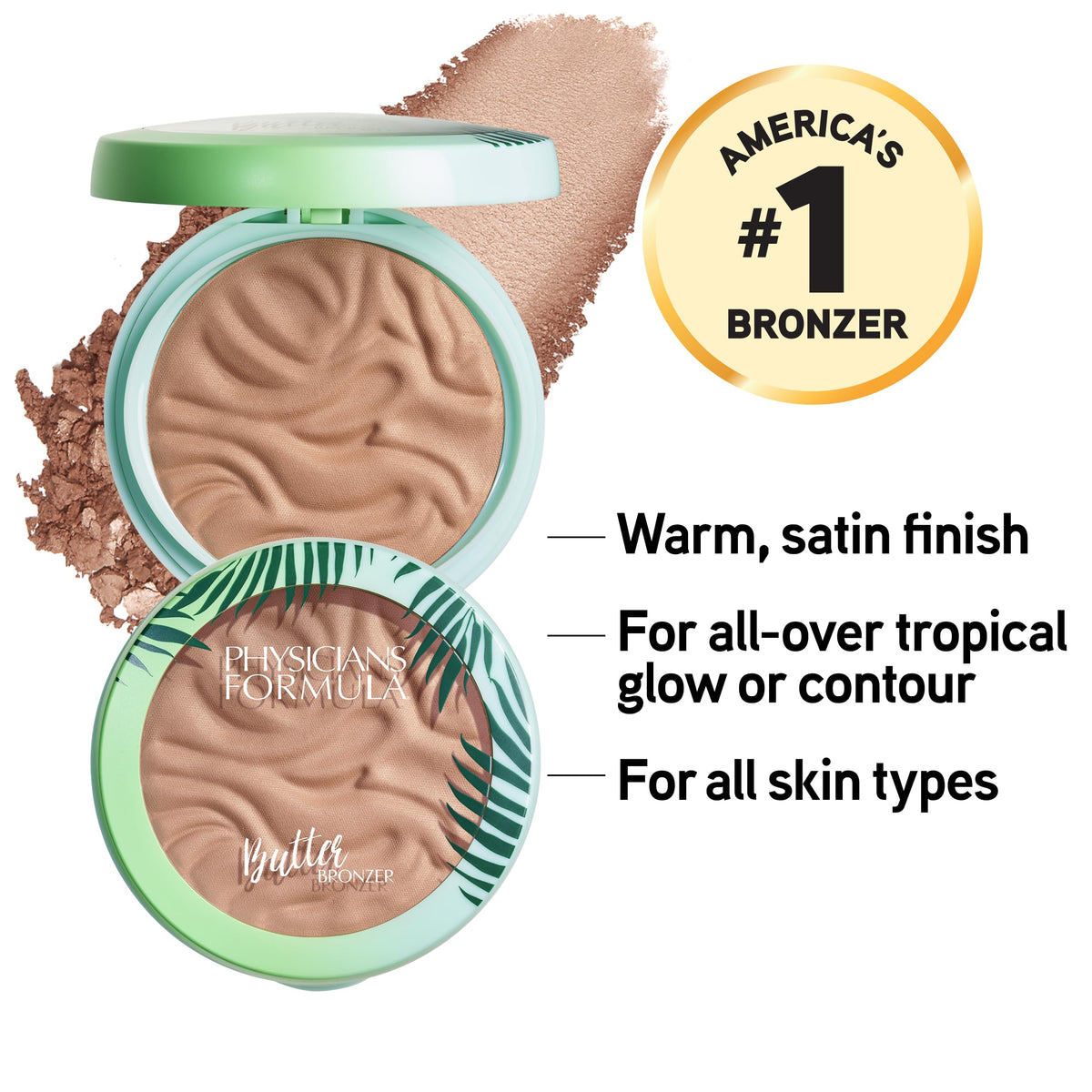 Physicians Formula Murumuru Butter Bronzer, Moisturizing, Nourishing Murumuru Butter for Silky Glow, Dermatologist Tested, Hypoallergenic, Vegan Beauty & Personal Care Physicians Formula