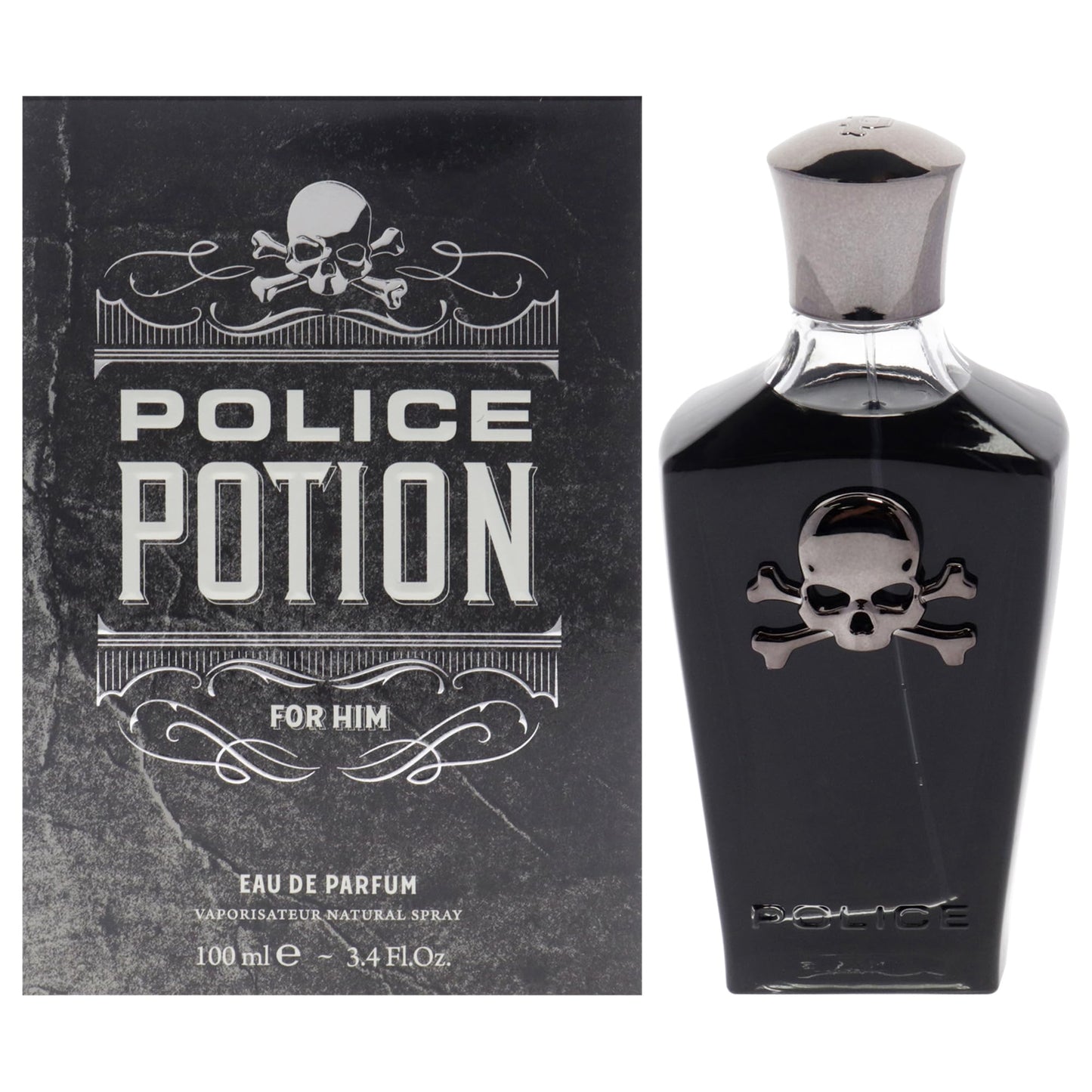 Potion Power For Him by Police for Men - Aromatic Notes That Melt Into Powerful Wood And Musk - A Fragrance To Evoke The Imagination - Sleek Dreamlike Beauty & Personal Care Police