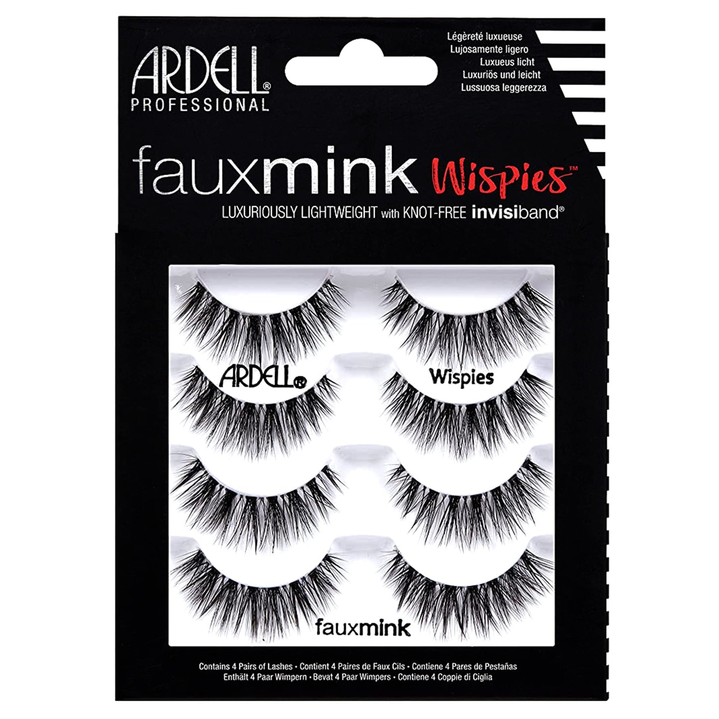 Ardell False Lashes Faux Mink Wispies Multipack, 1 pk x 4 pairs Beauty & Personal Care Ardell