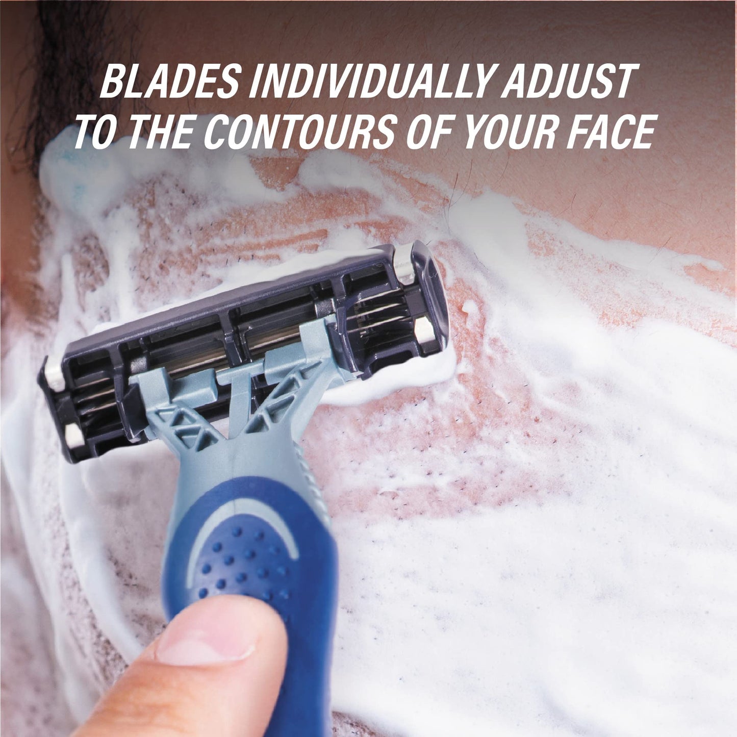BIC Flex 3, Triple Blade Razor Blades for Men, with Moving Blade Heads for a Close and Soft Shave, Pack of 4 Beauty and Personal Care BIC