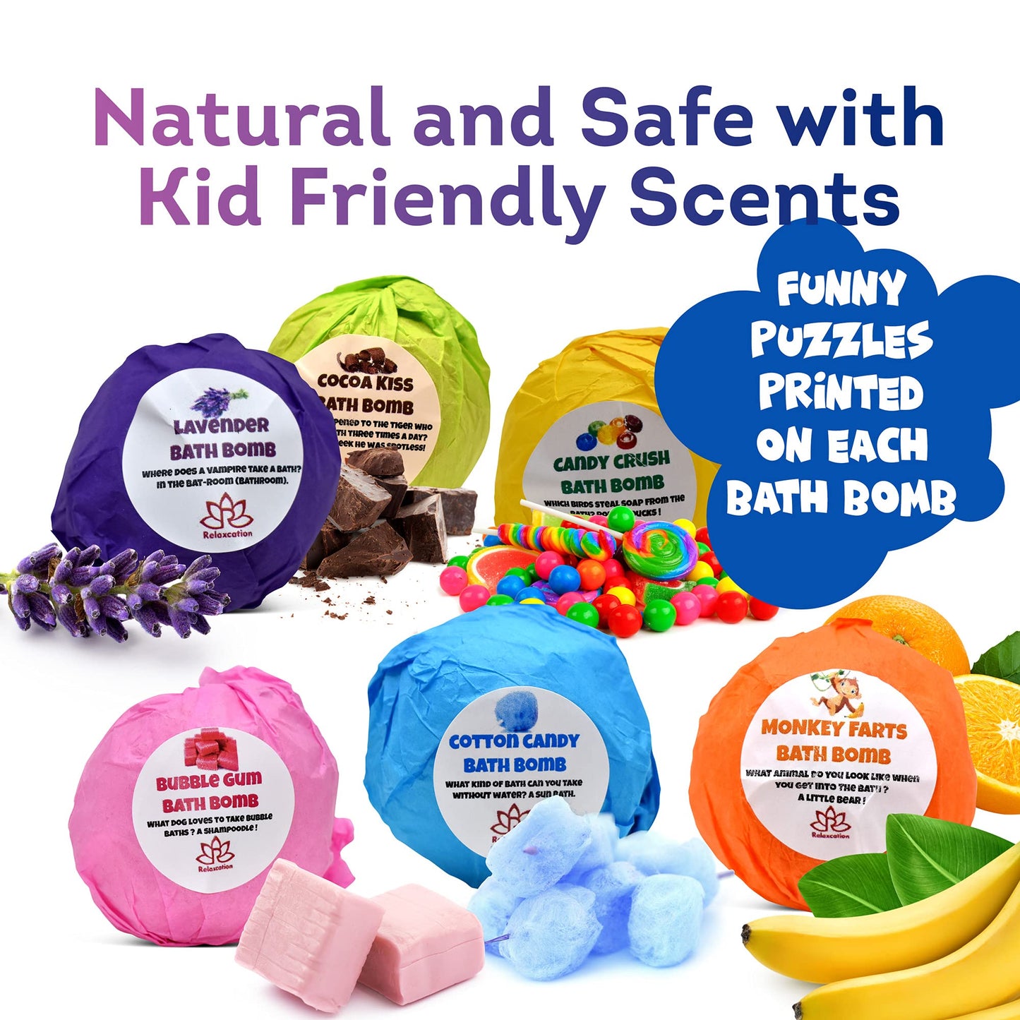 Made in USA Bath Bombs for Kids Surprise Toys Inside SEA Animals - 36 Ocean Toys Like Shark or Jellyfish - Natural Safe Bath Bombs Gift Set for Girls Beauty and Personal Care Relaxcation