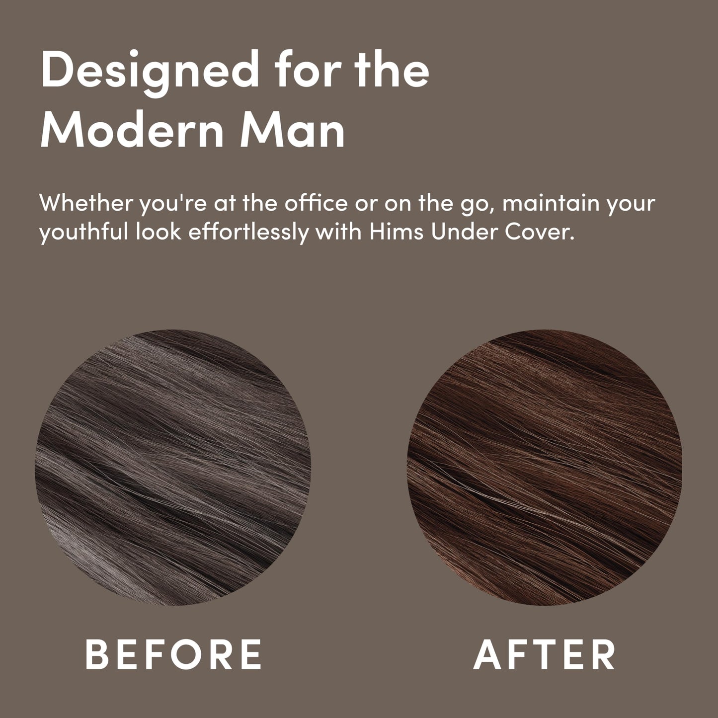 hims Under Cover Hair Color & Conditioner - With Argan Oil - Semi-Permanent In-Shower Hair Dye - Blends Grays Naturally - Sulfate-Free & Cruelty-Free Beauty & Personal Care HIMS & HERS