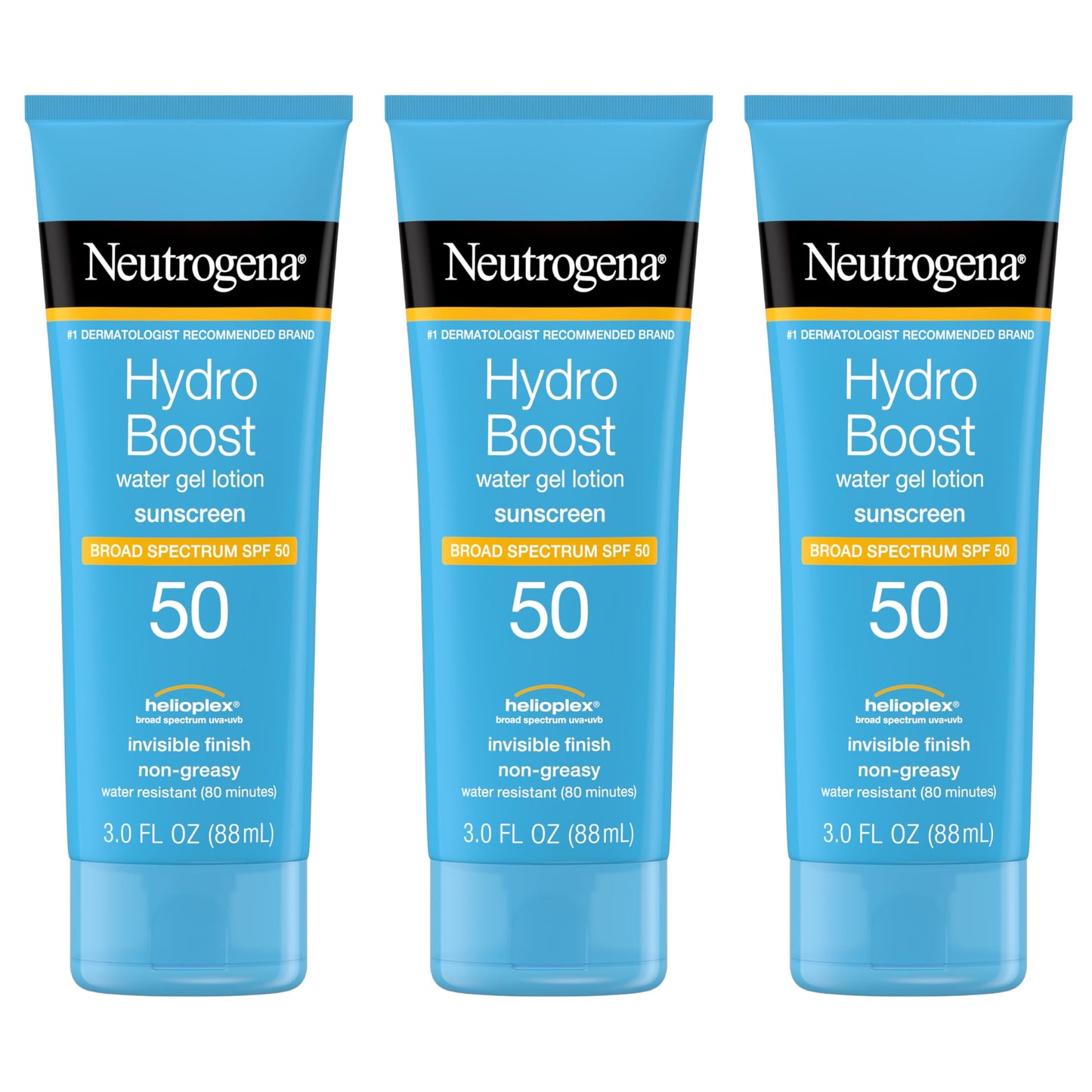 Neutrogena Hydro Boost Water Gel Moisturizing Sunscreen Lotion, Broad Spectrum Sunblock SPF 50, Water Resistant Travel Size Sunscreen For Sensitive Beauty & Personal Care Neutrogena