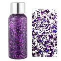 MAEPEOR Chunky Face Body Glitter Gel 19 Colors Mermaid Sequins Holographic Body Glitter Gel Long-Lasting Festival Makeup Glitter Paint for Face Body Beauty & Personal Care MAEPEOR