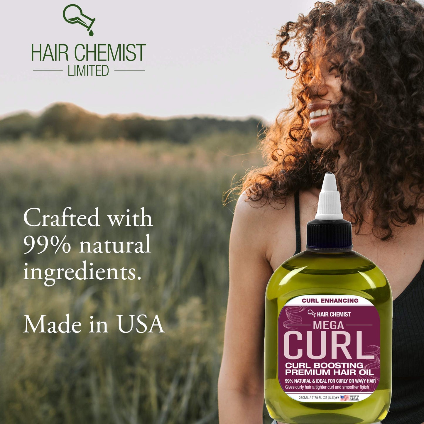 Hair Chemist Mega Curl Boosting Premium Hair Oil 7.78 Oz Beauty & Personal Care Hair Chemist
