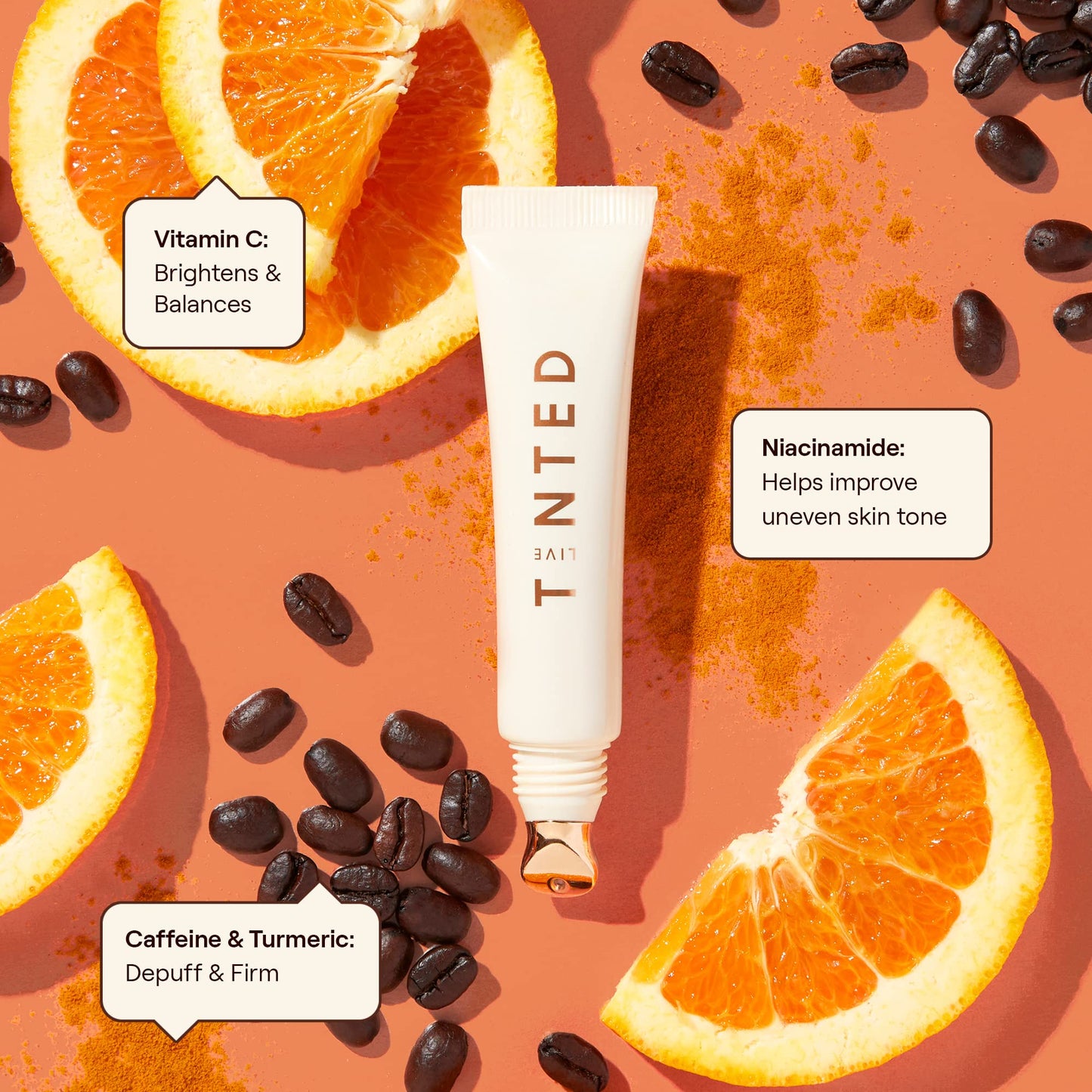 Live Tinted Superhue Brightening Eye Cream - Instantly Refreshes and Brightens - Hydrating & Soothing - Cooling Applicator - Niacinamide & Vitamin C Beauty & Personal Care Live Tinted