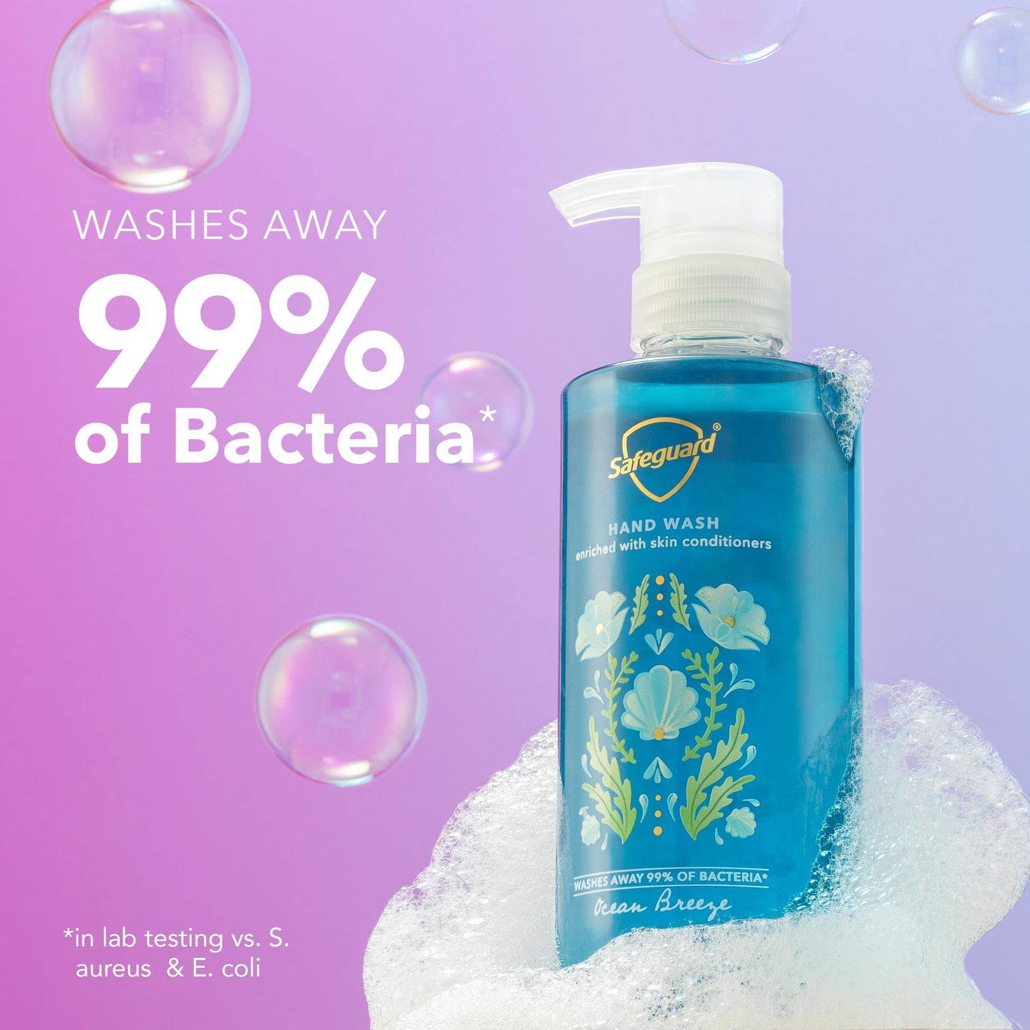 Safeguard Liquid Hand Soap, Micellar Deep Cleansing, Washes Away 99% Bacteria, Made with Natural Moisturizers, Enriched with Skin Conditioners, PH Beauty and Personal Care Safeguard